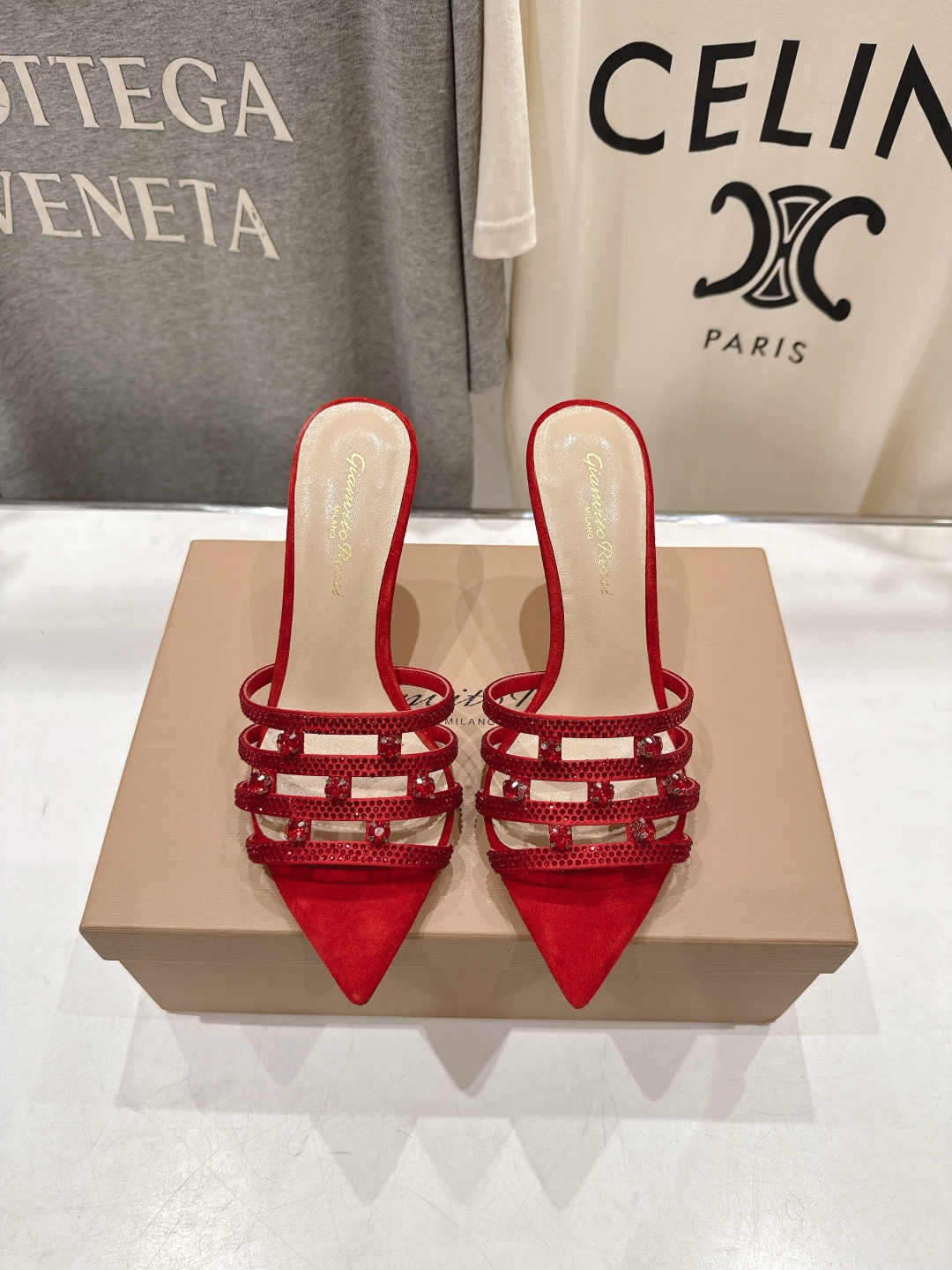 高版本出厂 吉安维托·罗西F030 (Gianvito Rossi) 2026ss夏季最新款尖头水钻高跟