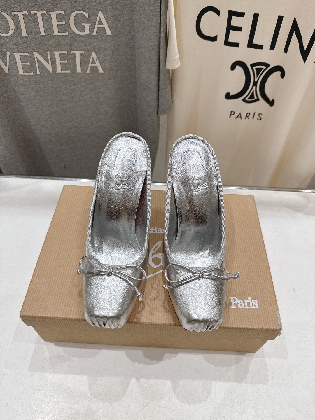 高版本出厂 Christian Loubotti CL红底鞋F030 2026ss新款蝴蝶结仙女风高跟鞋