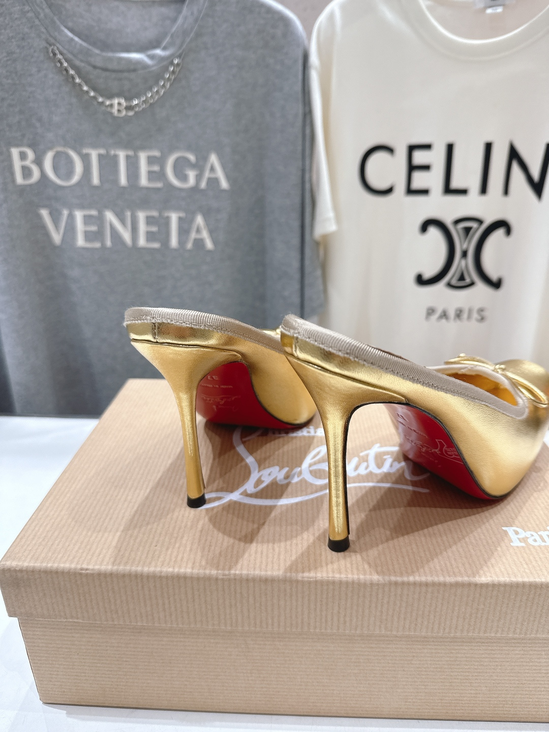 高版本出厂 Christian Loubotti CL红底鞋F030 2026ss新款蝴蝶结仙女风高跟鞋