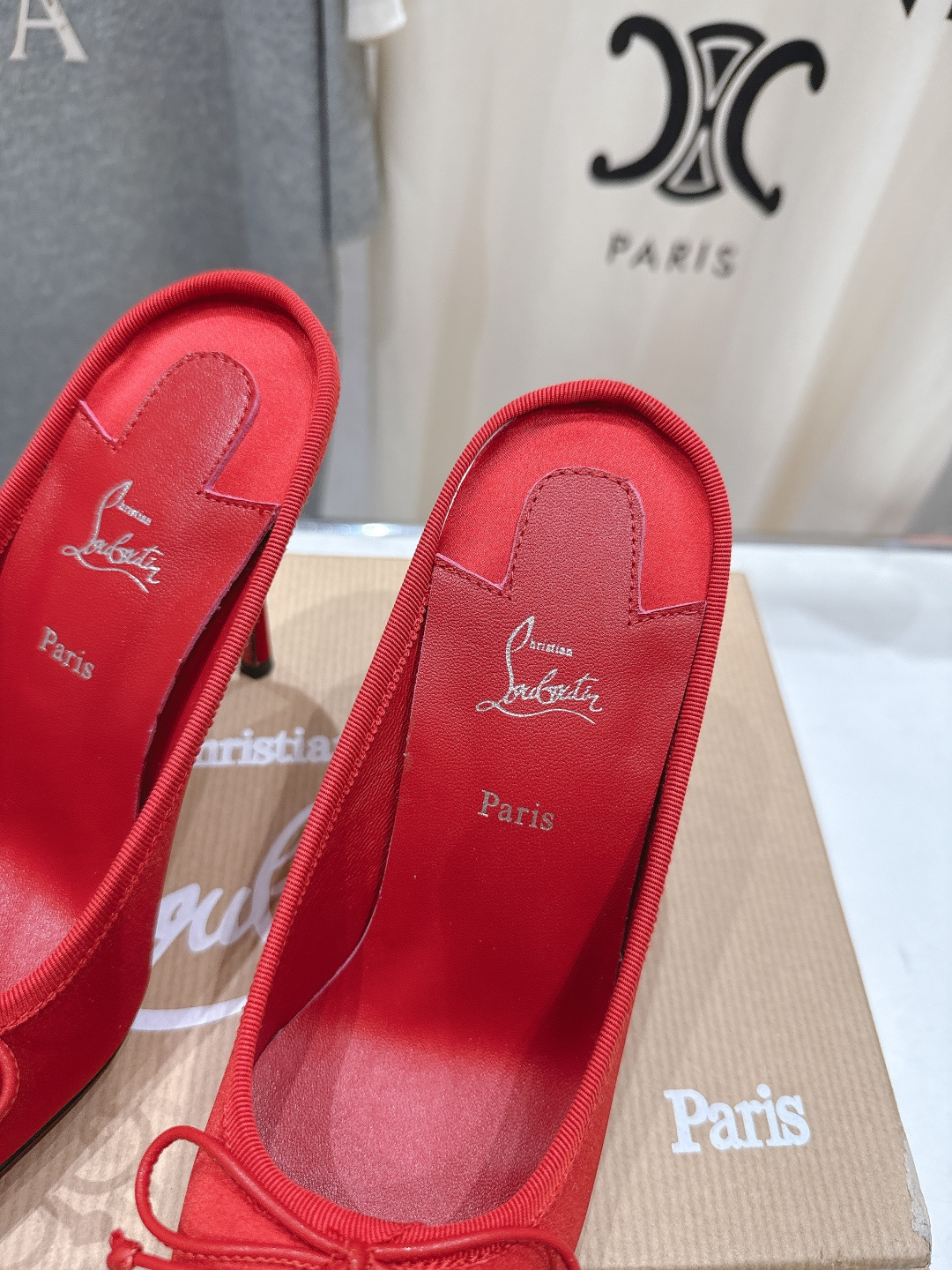 高版本出厂 Christian Loubotti CL红底鞋F030 2026ss新款蝴蝶结仙女风高跟鞋