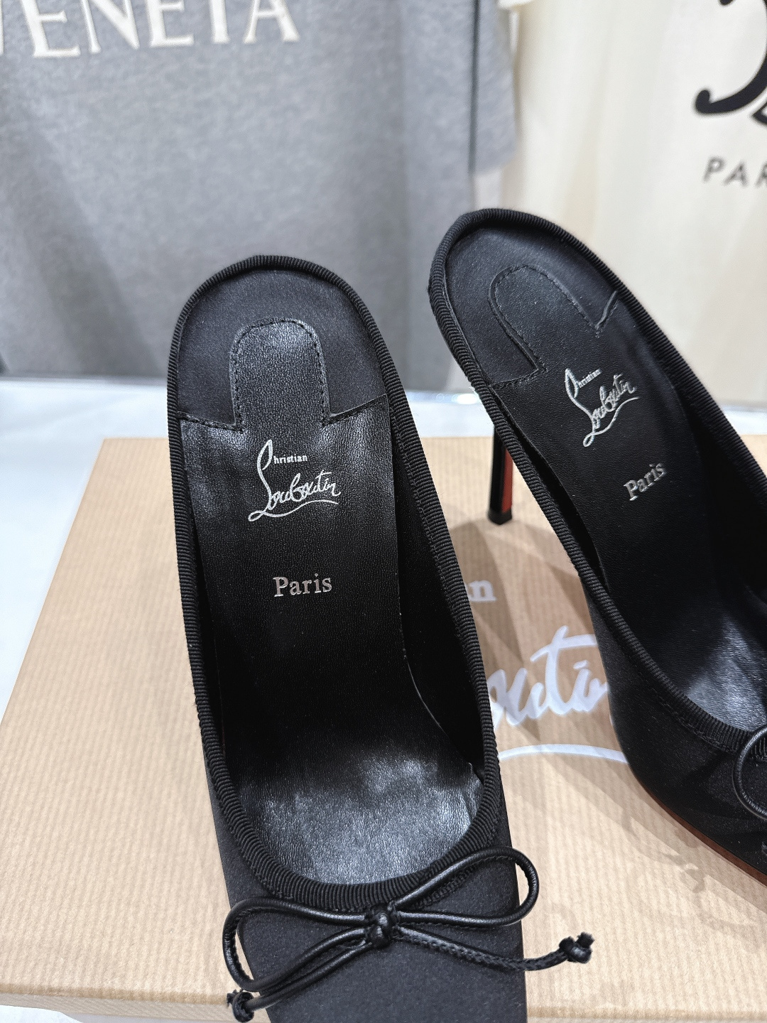 高版本出厂 Christian Loubotti CL红底鞋F030 2026ss新款蝴蝶结仙女风高跟鞋