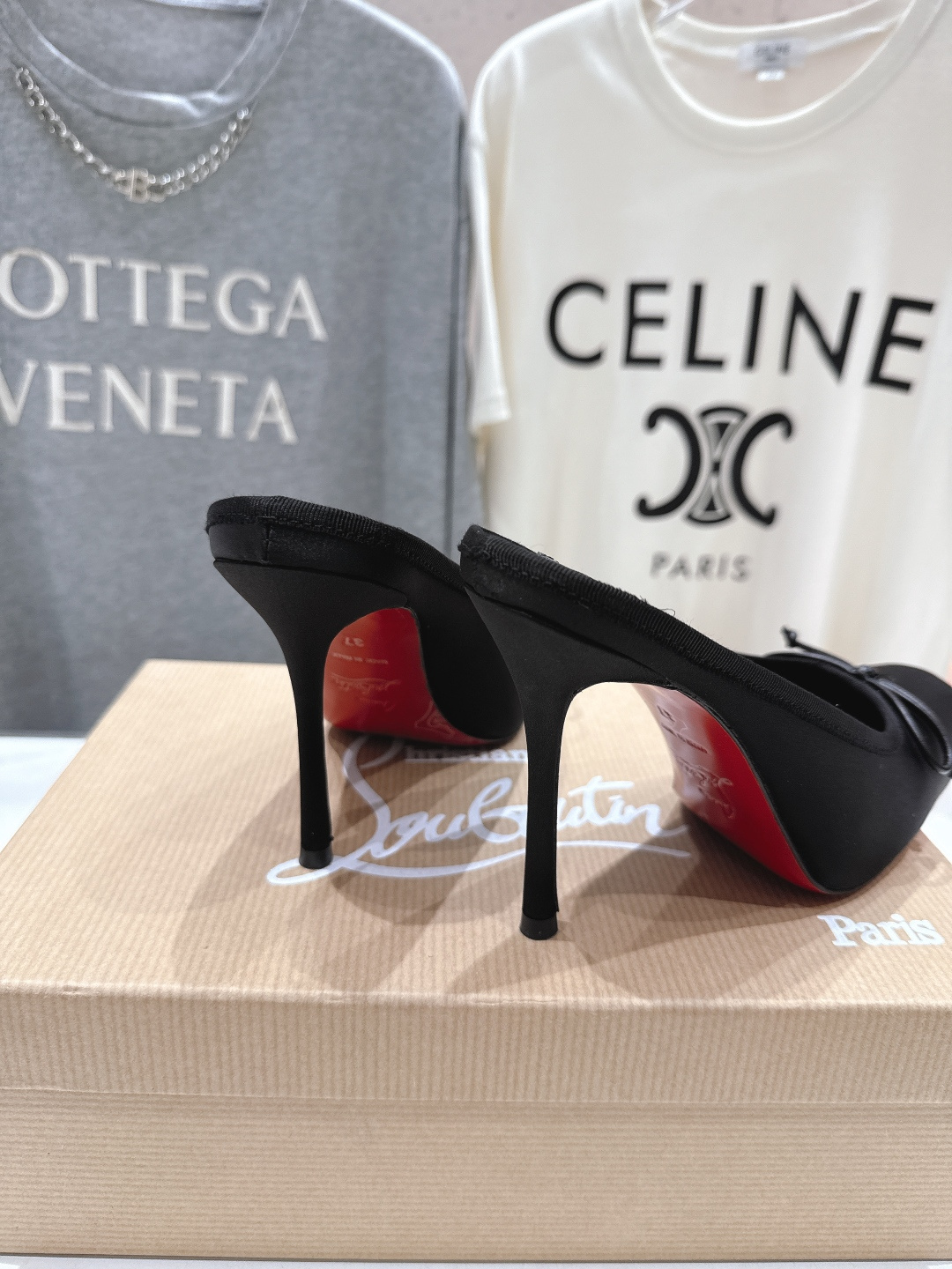 高版本出厂 Christian Loubotti CL红底鞋F030 2026ss新款蝴蝶结仙女风高跟鞋