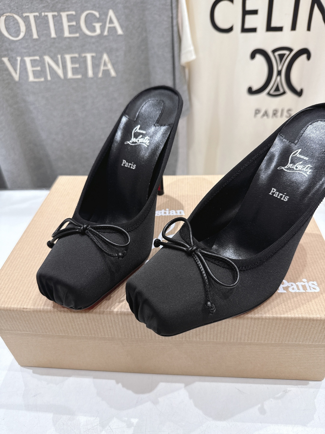 高版本出厂 Christian Loubotti CL红底鞋F030 2026ss新款蝴蝶结仙女风高跟鞋