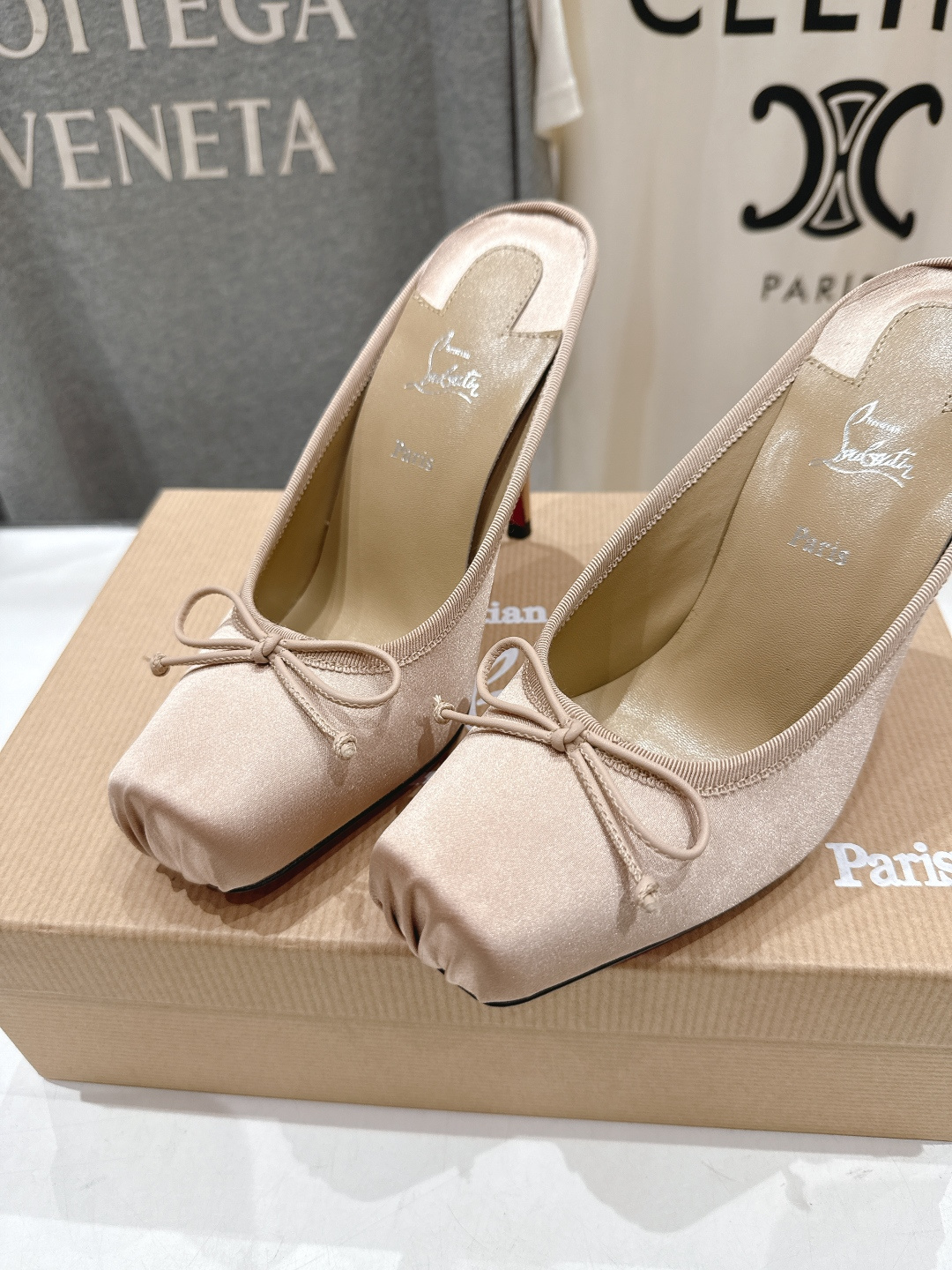 高版本出厂 Christian Loubotti CL红底鞋F030 2026ss新款蝴蝶结仙女风高跟鞋