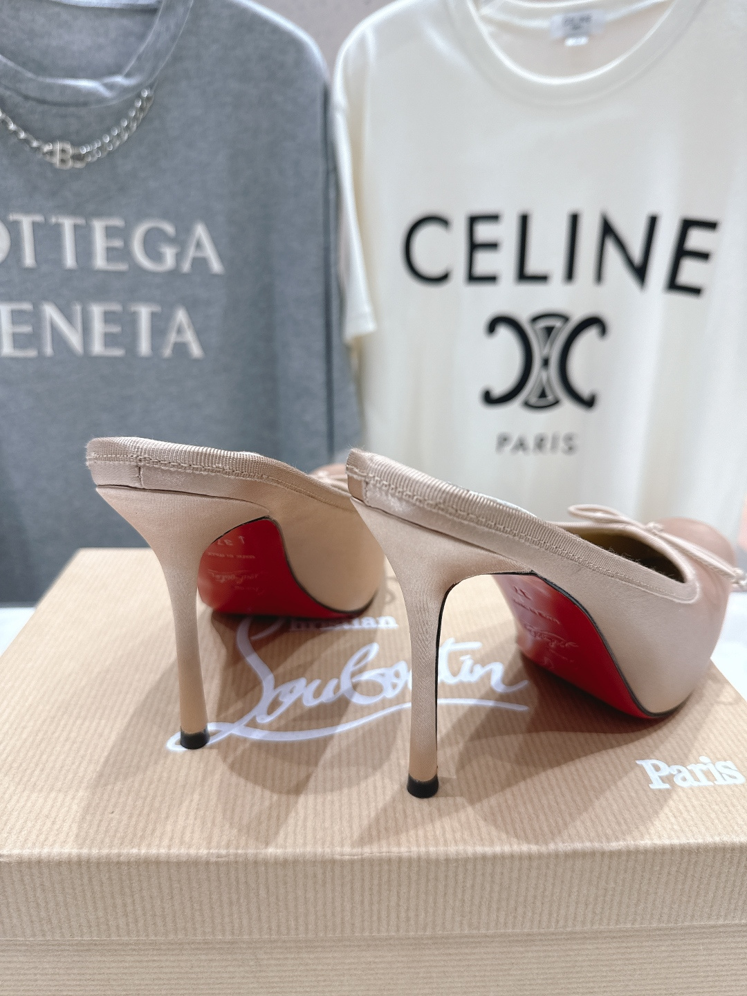 高版本出厂 Christian Loubotti CL红底鞋F030 2026ss新款蝴蝶结仙女风高跟鞋