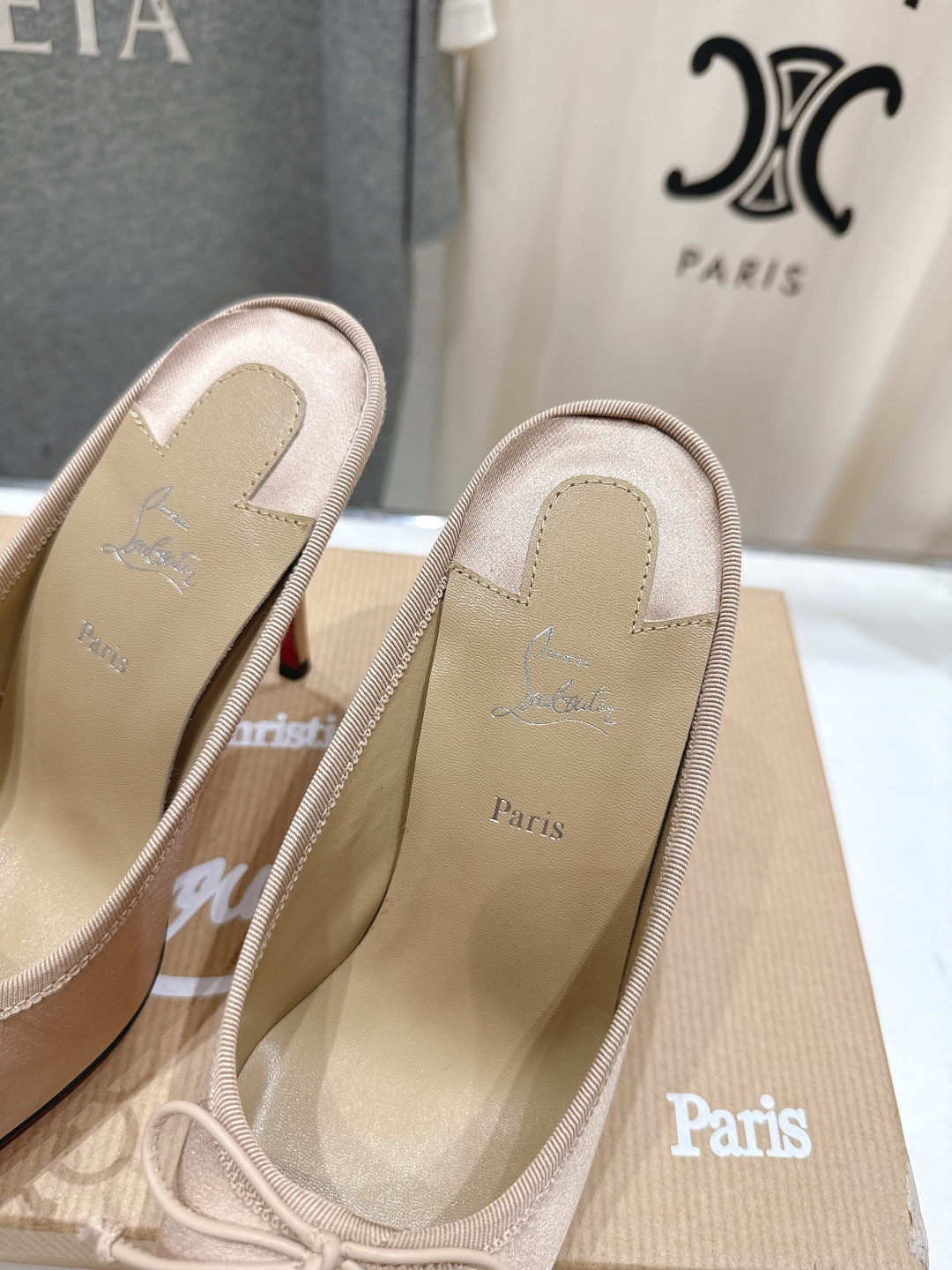 高版本出厂 Christian Loubotti CL红底鞋F030 2026ss新款蝴蝶结仙女风高跟鞋