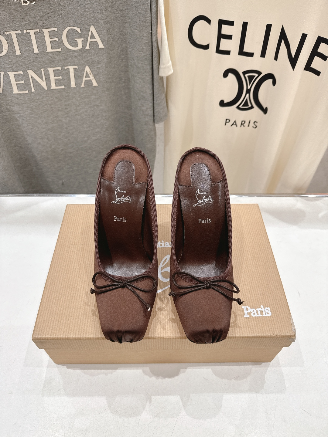 高版本出厂 Christian Loubotti CL红底鞋F030 2026ss新款蝴蝶结仙女风高跟鞋