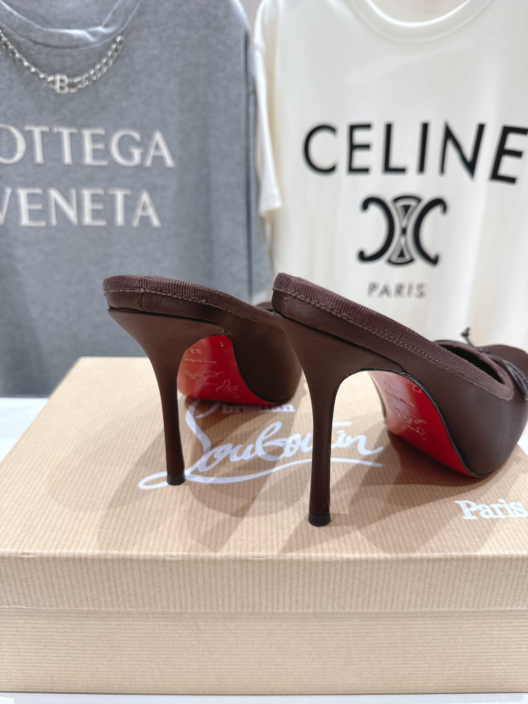高版本出厂 Christian Loubotti CL红底鞋F030 2026ss新款蝴蝶结仙女风高跟鞋