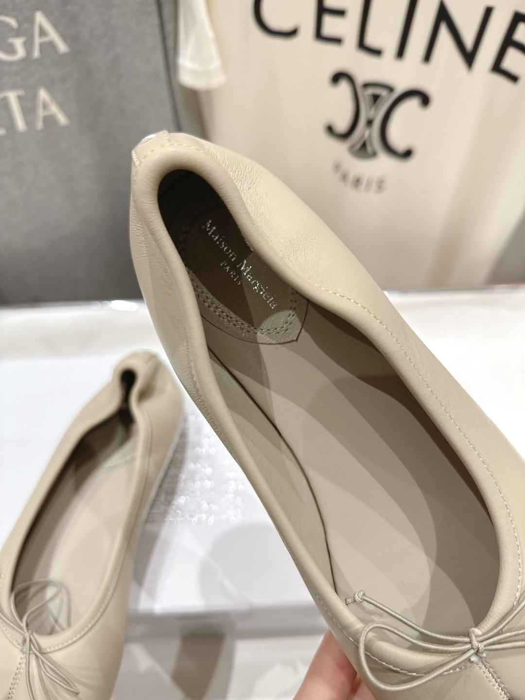 高版本出厂 MM6【Maison Magical】马吉拉26ss春夏新品一脚蹬乐福鞋平底分趾鞋懒人鞋芭蕾