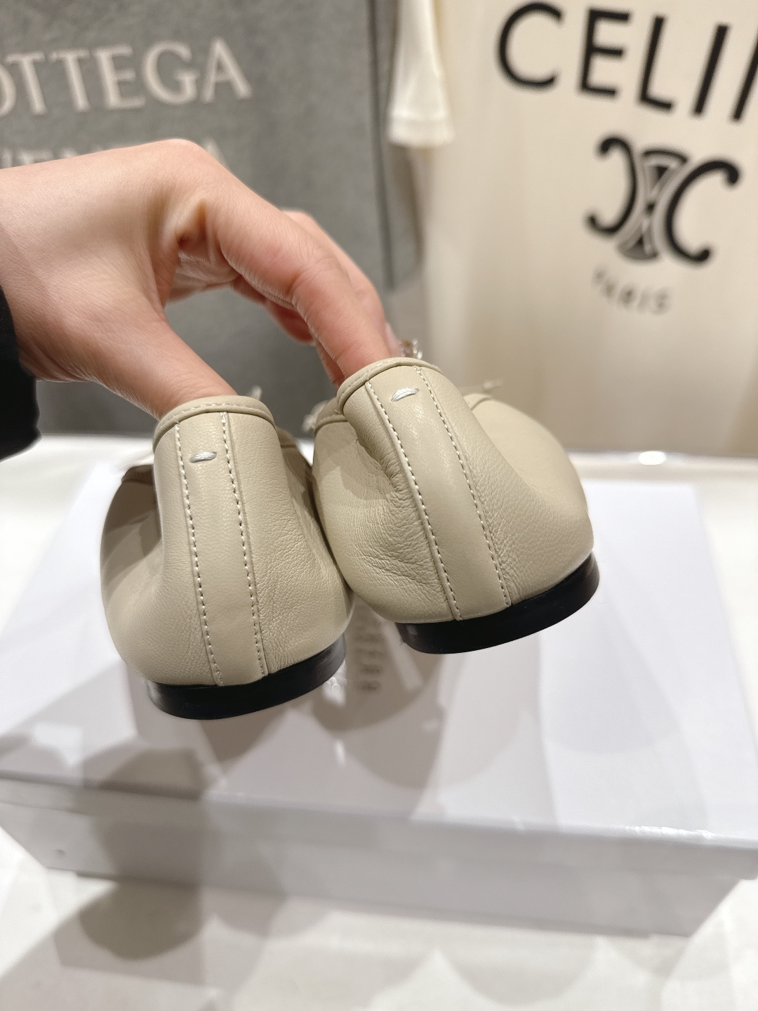 高版本出厂 MM6【Maison Magical】马吉拉26ss春夏新品一脚蹬乐福鞋平底分趾鞋懒人鞋芭蕾