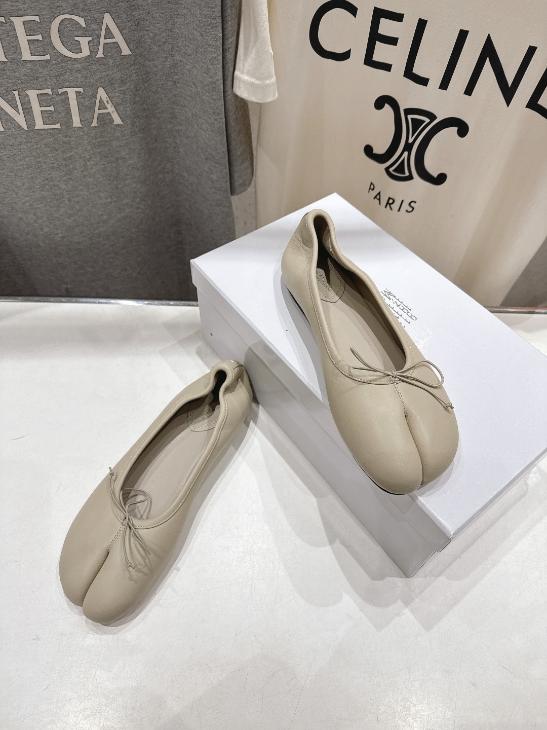 高版本出厂 MM6【Maison Magical】马吉拉26ss春夏新品一脚蹬乐福鞋平底分趾鞋懒人鞋芭蕾