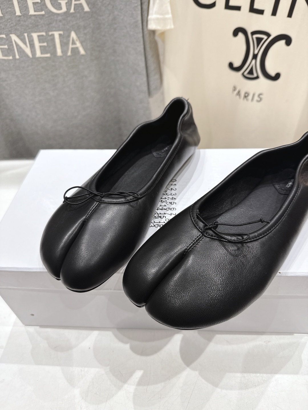 高版本出厂 MM6【Maison Magical】马吉拉26ss春夏新品一脚蹬乐福鞋平底分趾鞋懒人鞋芭蕾