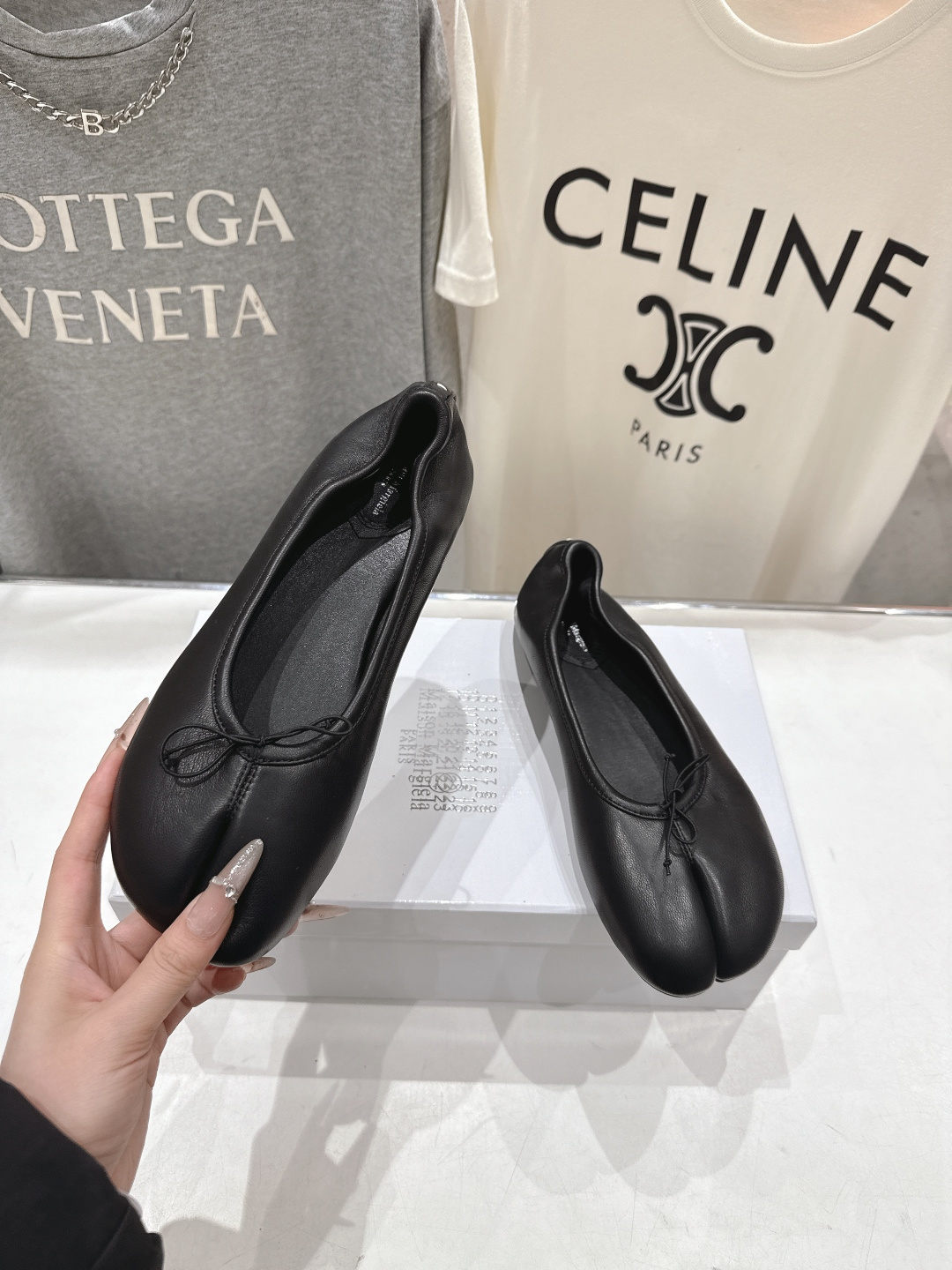 高版本出厂 MM6【Maison Magical】马吉拉26ss春夏新品一脚蹬乐福鞋平底分趾鞋懒人鞋芭蕾