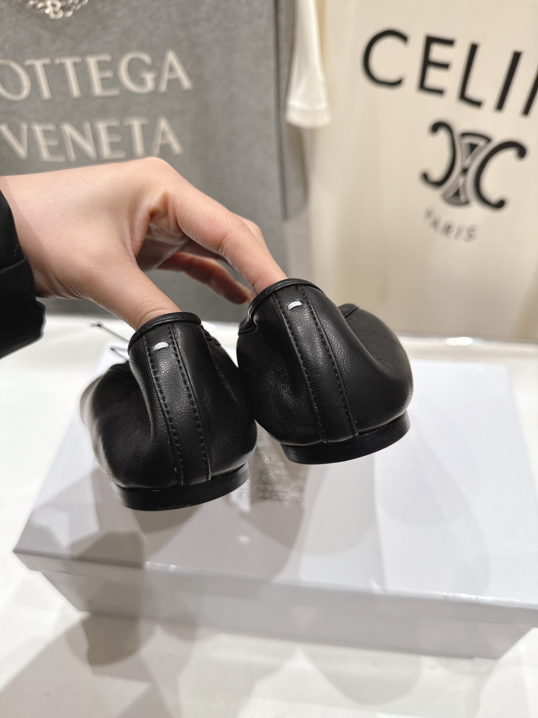 高版本出厂 MM6【Maison Magical】马吉拉26ss春夏新品一脚蹬乐福鞋平底分趾鞋懒人鞋芭蕾