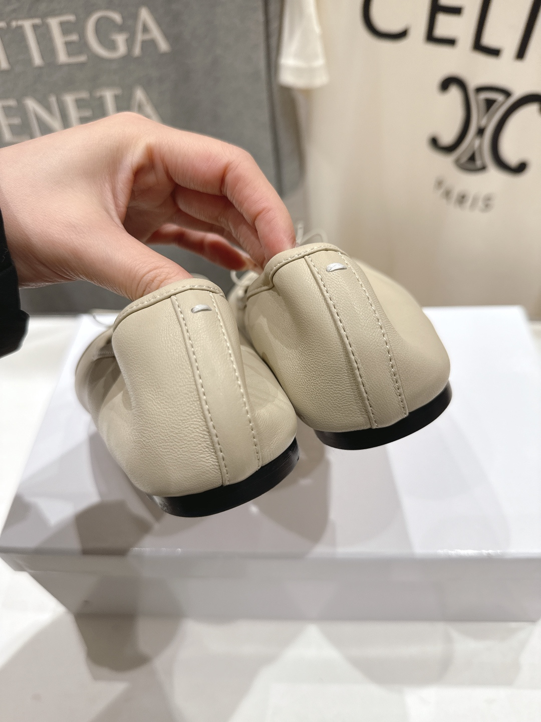 高版本出厂 MM6【Maison Magical】马吉拉26ss春夏新品一脚蹬乐福鞋平底分趾鞋懒人鞋芭蕾