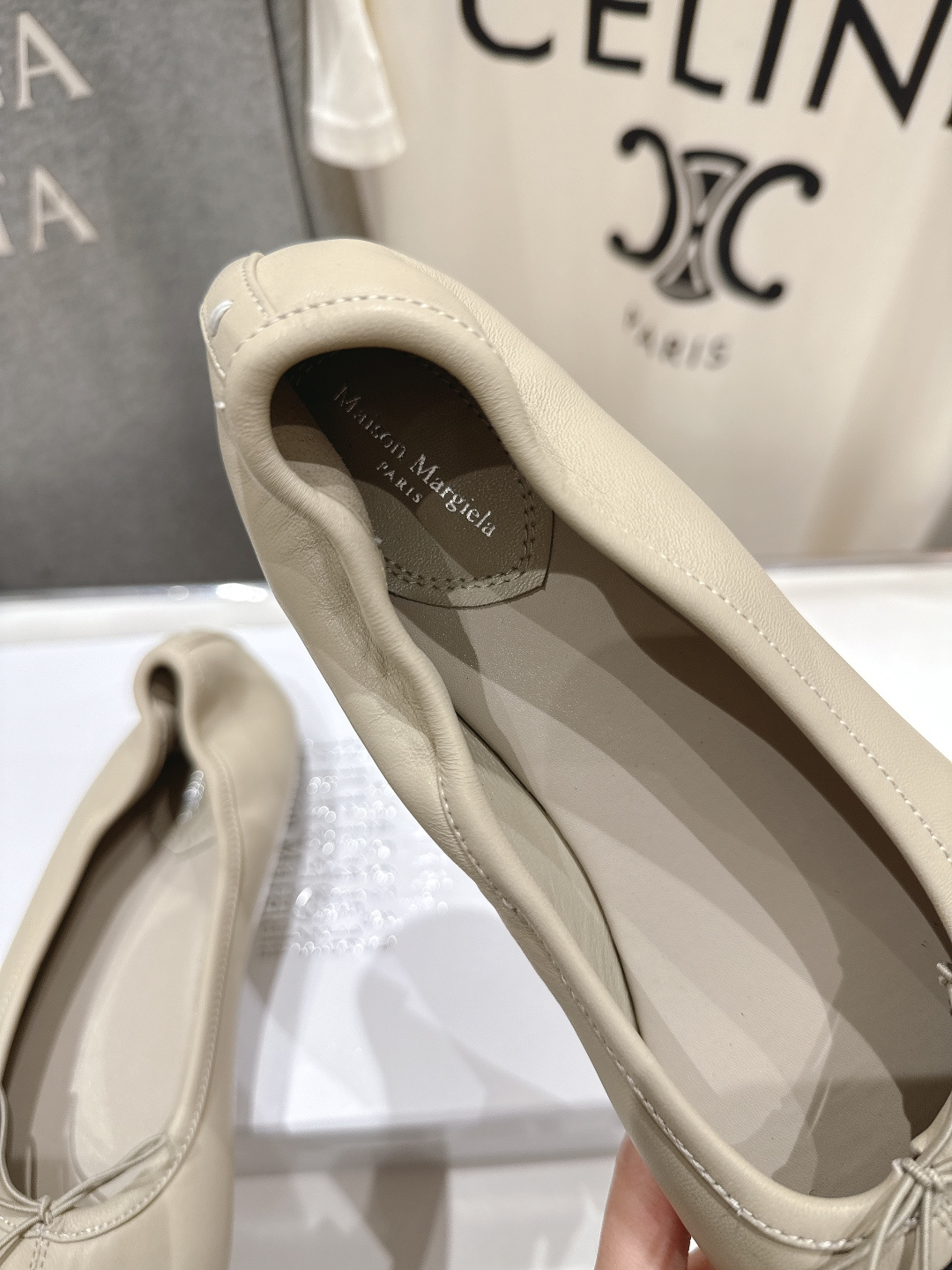 高版本出厂 MM6【Maison Magical】马吉拉26ss春夏新品一脚蹬乐福鞋平底分趾鞋懒人鞋芭蕾