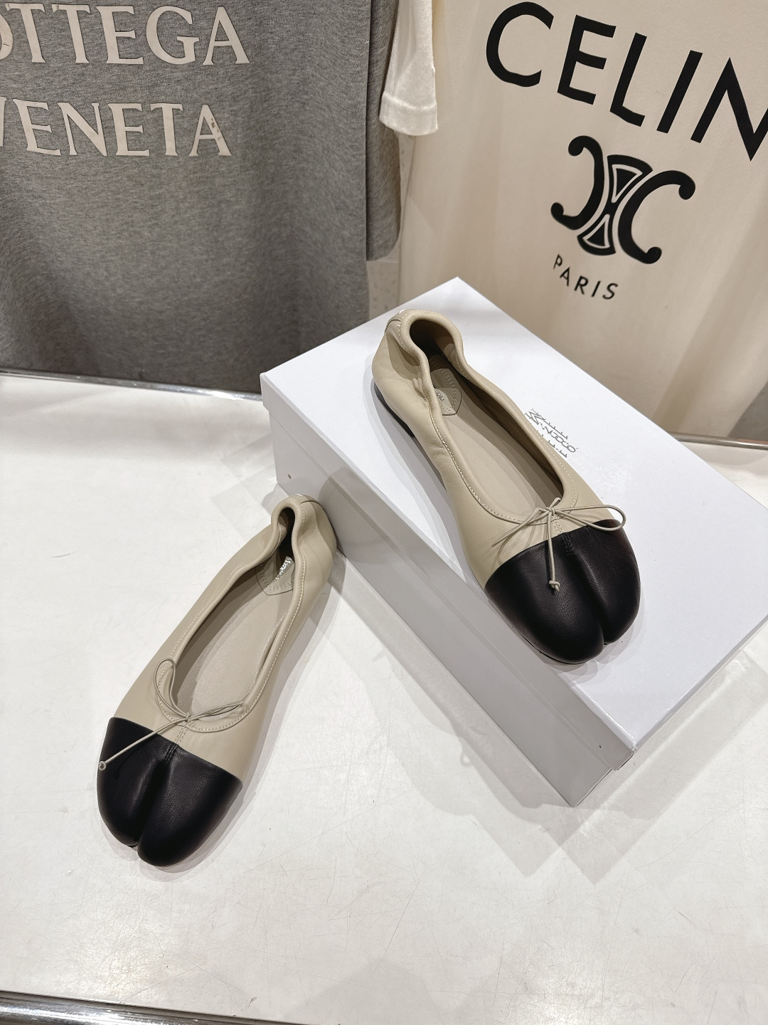 高版本出厂 MM6【Maison Magical】马吉拉26ss春夏新品一脚蹬乐福鞋平底分趾鞋懒人鞋芭蕾