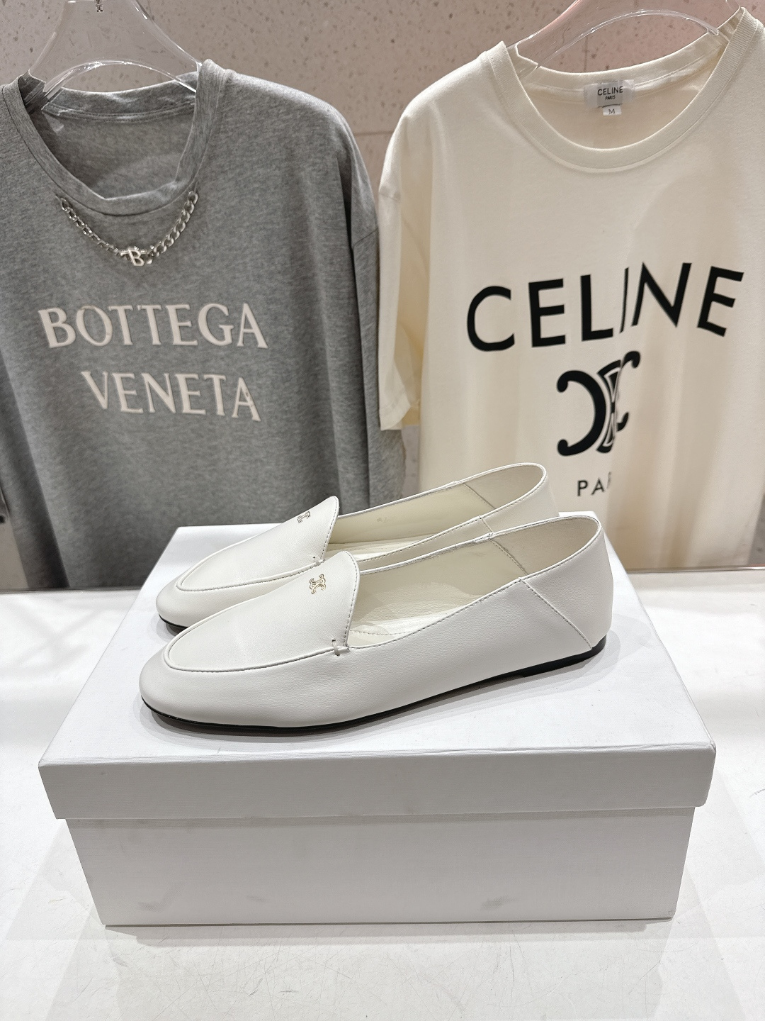 高版本出厂 CELINE*赛琳F032 2026ss春夏新款玛丽珍平底乐福鞋一脚蹬单鞋网红爆款来袭！各大