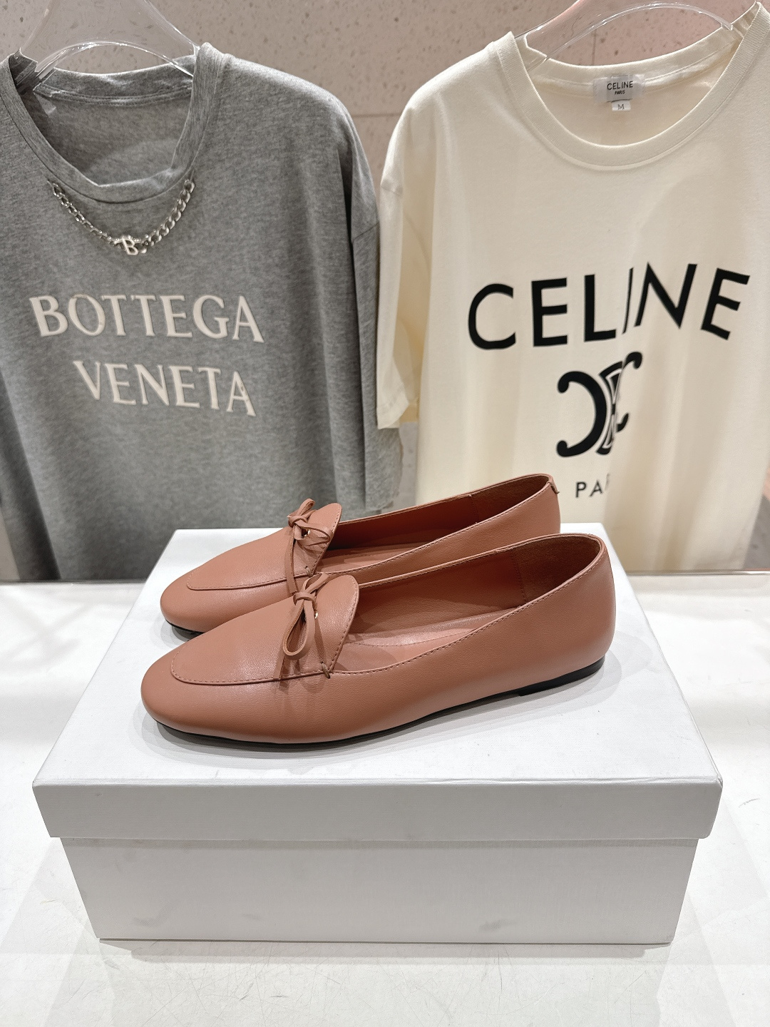 高版本出厂 CELINE*赛琳F032 2026ss春夏新款仙女风玛丽珍平底乐福鞋一脚蹬单鞋网红爆款来袭