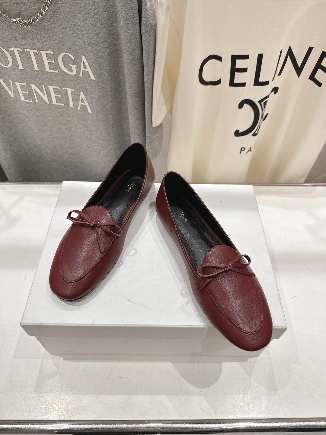 高版本出厂 CELINE*赛琳F032 2026ss春夏新款仙女风玛丽珍平底乐福鞋一脚蹬单鞋网红爆款来袭