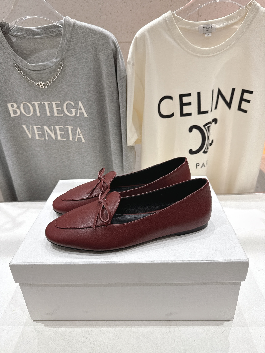 高版本出厂 CELINE*赛琳F032 2026ss春夏新款仙女风玛丽珍平底乐福鞋一脚蹬单鞋网红爆款来袭