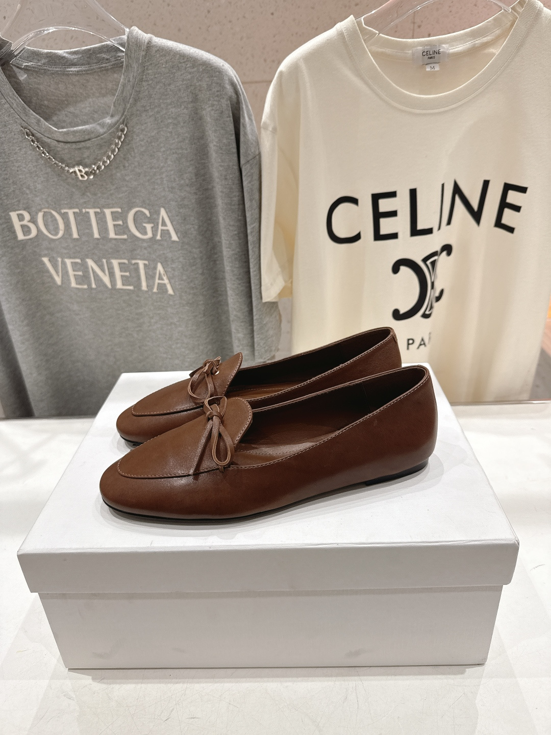 高版本出厂 CELINE*赛琳F032 2026ss春夏新款仙女风玛丽珍平底乐福鞋一脚蹬单鞋网红爆款来袭