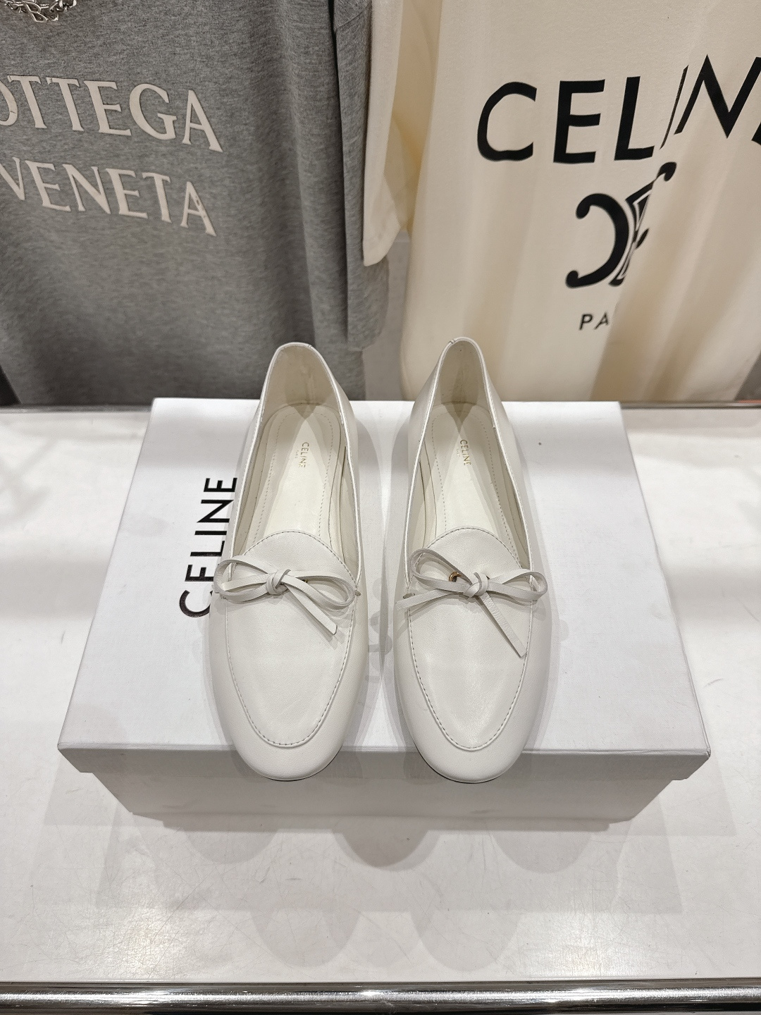 高版本出厂 CELINE*赛琳F032 2026ss春夏新款仙女风玛丽珍平底乐福鞋一脚蹬单鞋网红爆款来袭