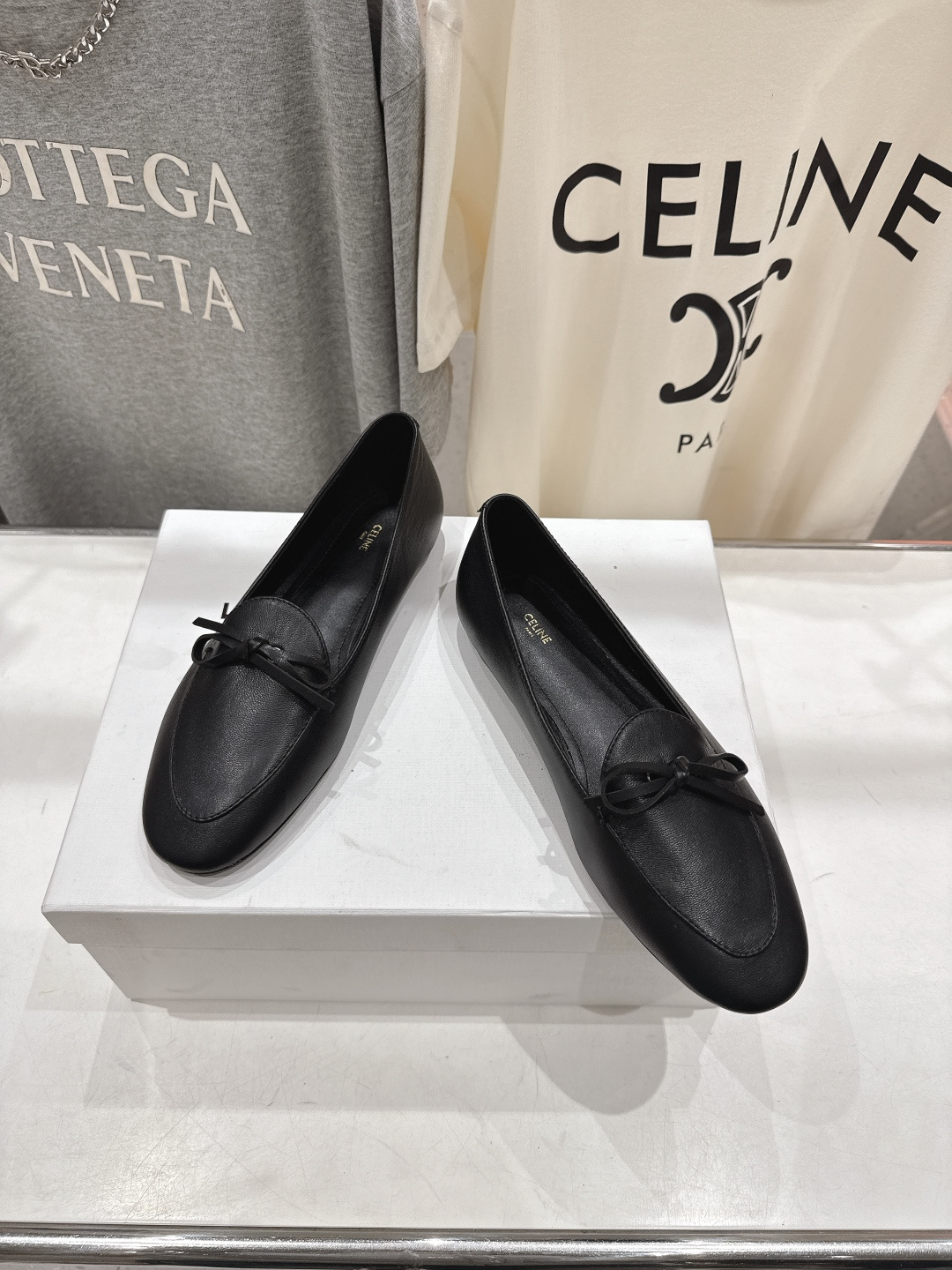 高版本出厂 CELINE*赛琳F032 2026ss春夏新款仙女风玛丽珍平底乐福鞋一脚蹬单鞋网红爆款来袭