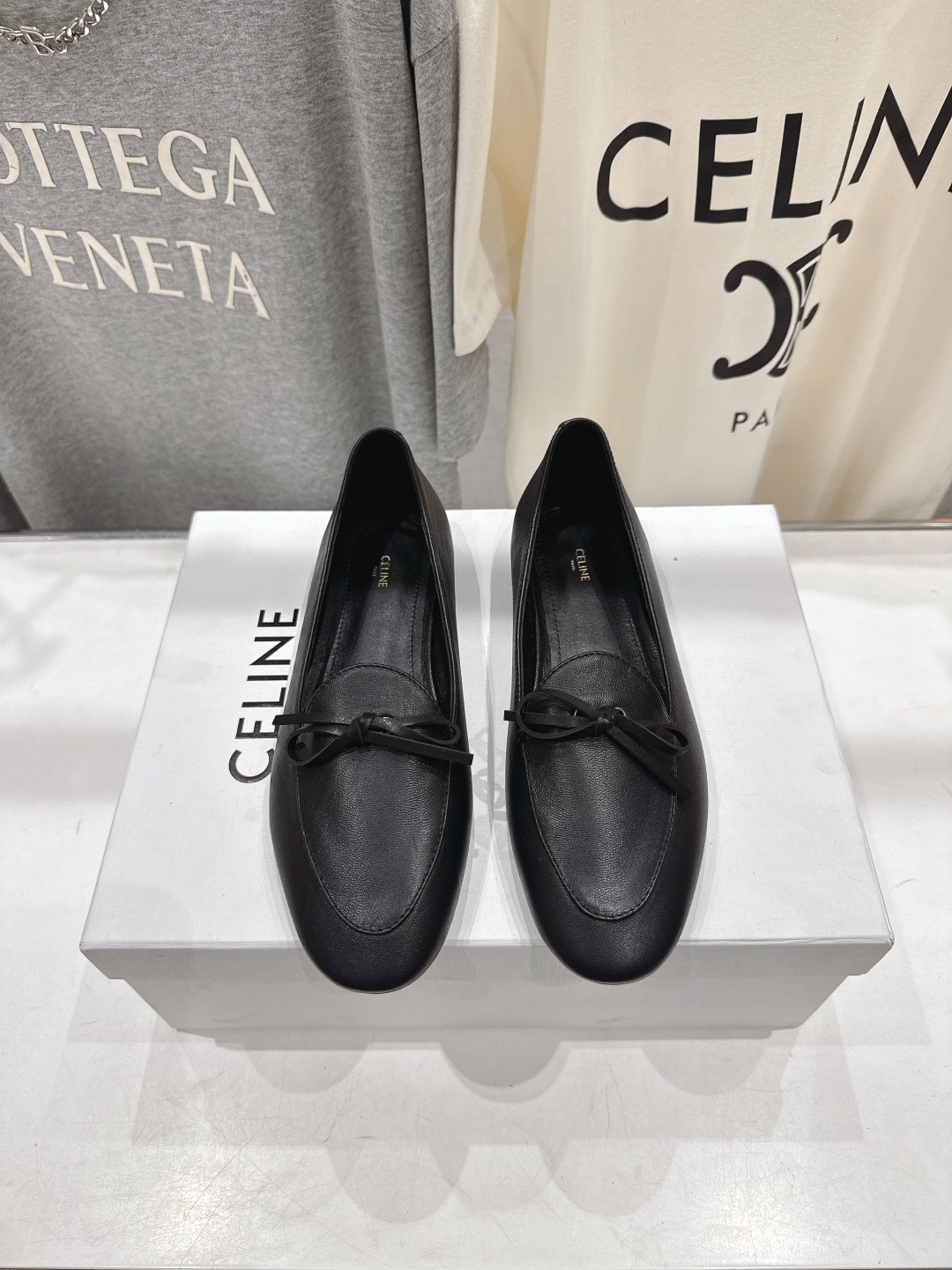 高版本出厂 CELINE*赛琳F032 2026ss春夏新款仙女风玛丽珍平底乐福鞋一脚蹬单鞋网红爆款来袭
