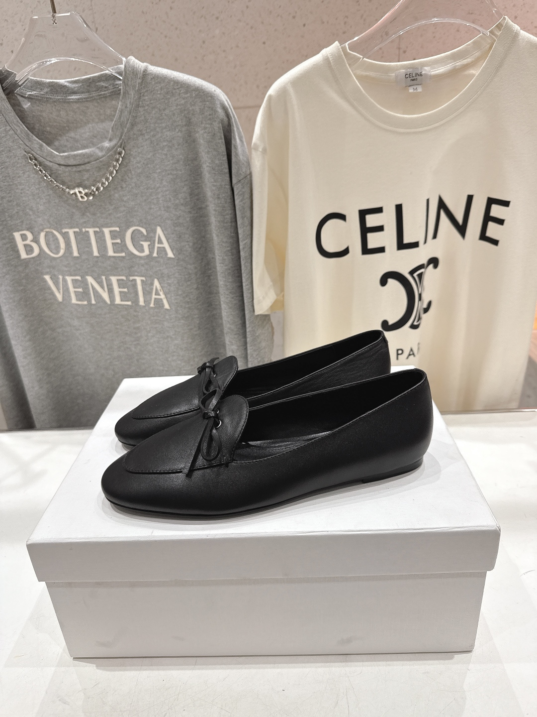 高版本出厂 CELINE*赛琳F032 2026ss春夏新款仙女风玛丽珍平底乐福鞋一脚蹬单鞋网红爆款来袭