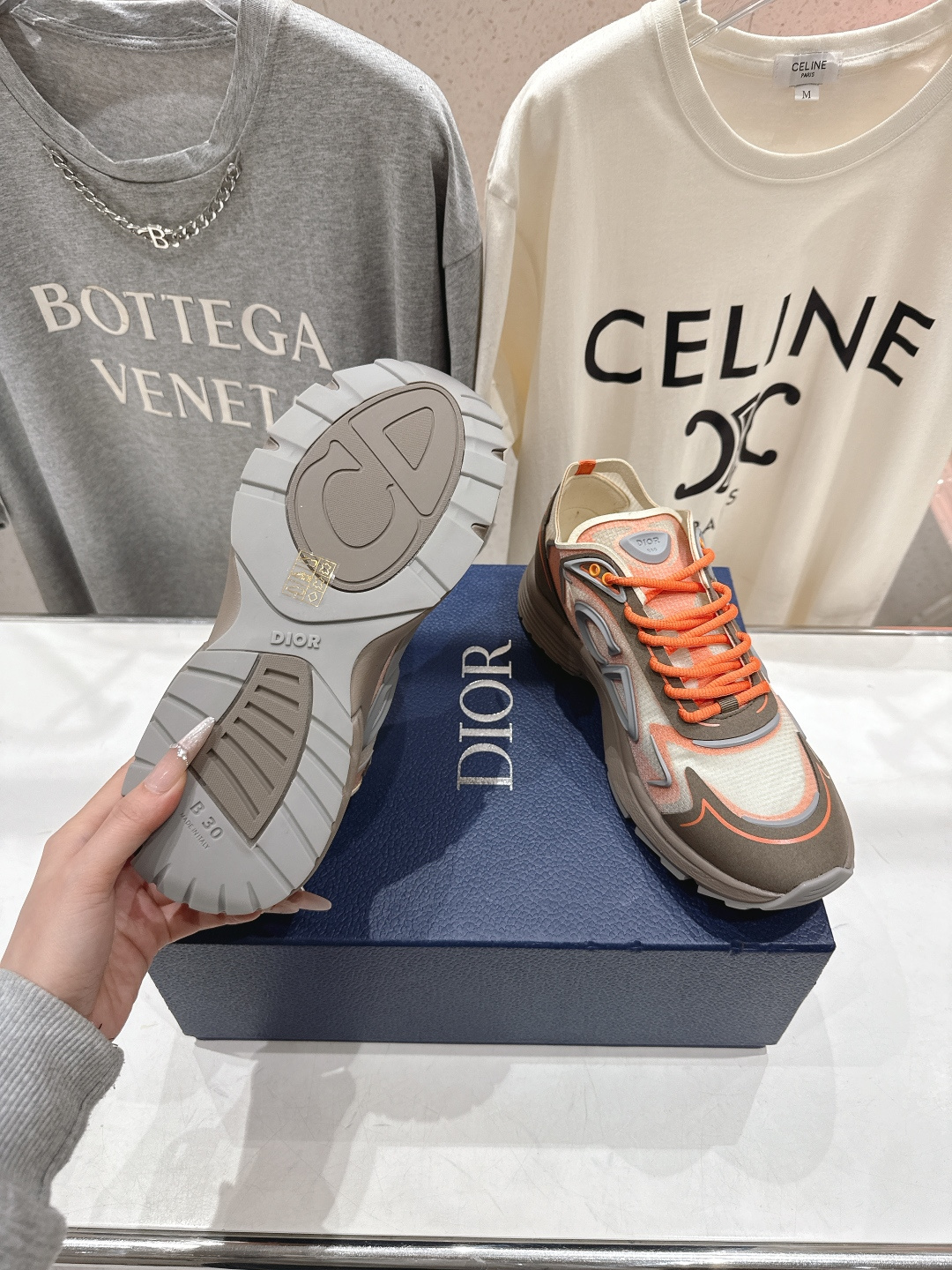 高版本出厂 Dior 迪奥D家F019 2026ss系带新款学院风透气休闲鞋德训鞋运动鞋原版购入开发做货