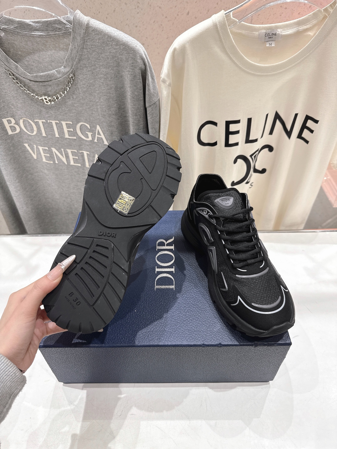 高版本出厂 Dior 迪奥D家F019 2026ss系带新款学院风透气休闲鞋德训鞋运动鞋原版购入开发做货