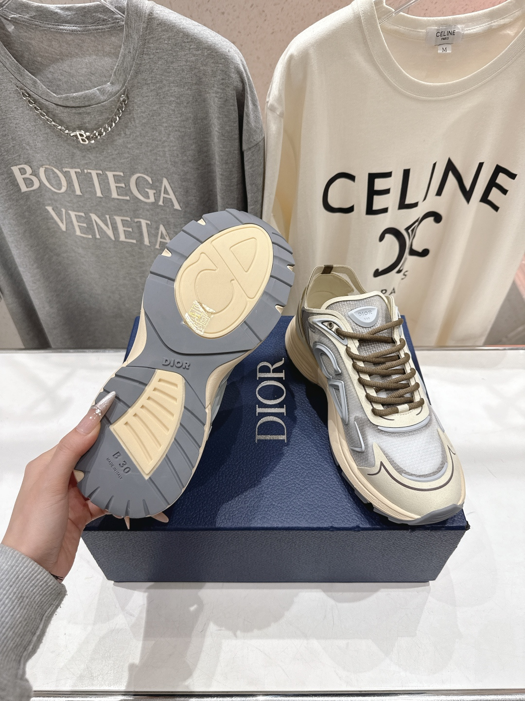 高版本出厂 Dior 迪奥D家F019 2026ss系带新款学院风透气休闲鞋德训鞋运动鞋原版购入开发做货