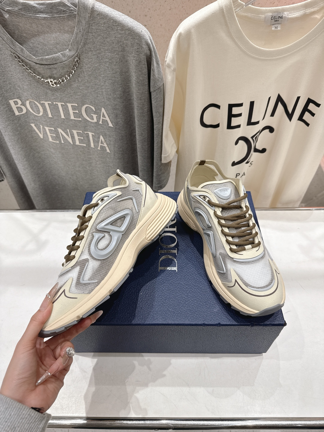 高版本出厂 Dior 迪奥D家F019 2026ss系带新款学院风透气休闲鞋德训鞋运动鞋原版购入开发做货