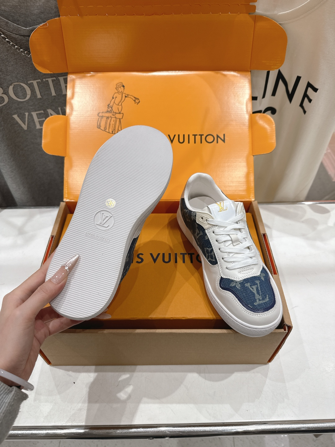 高版本出厂 情侣款 LOUIS VUITTON～LV路易威登F057 L家驴牌最新款走秀情侣款系列厚底运