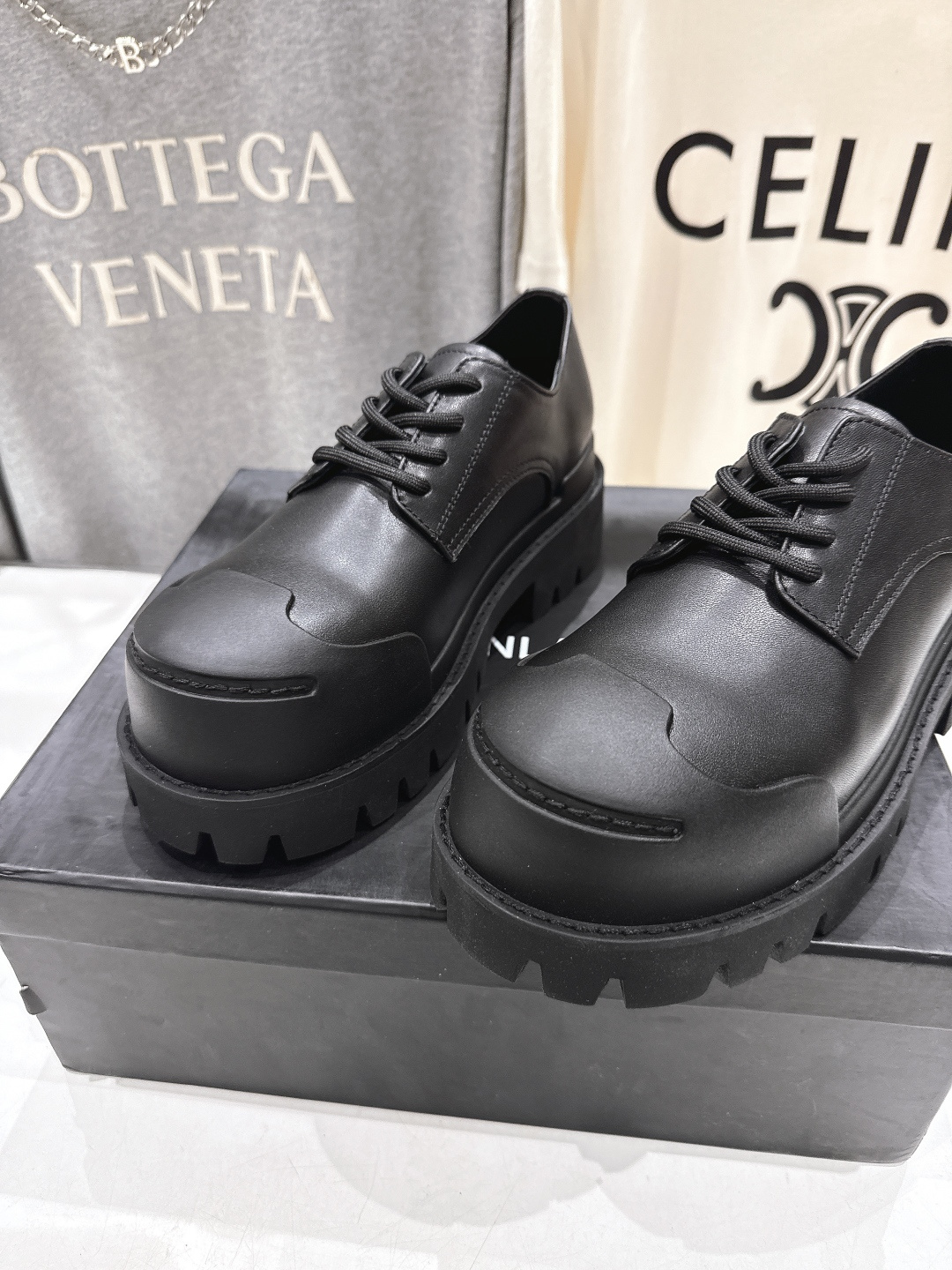 高版本出厂 BALENCIAG*/巴黎世家F046 2026ss新款大头皮鞋得比鞋乐福鞋TRACTOR大