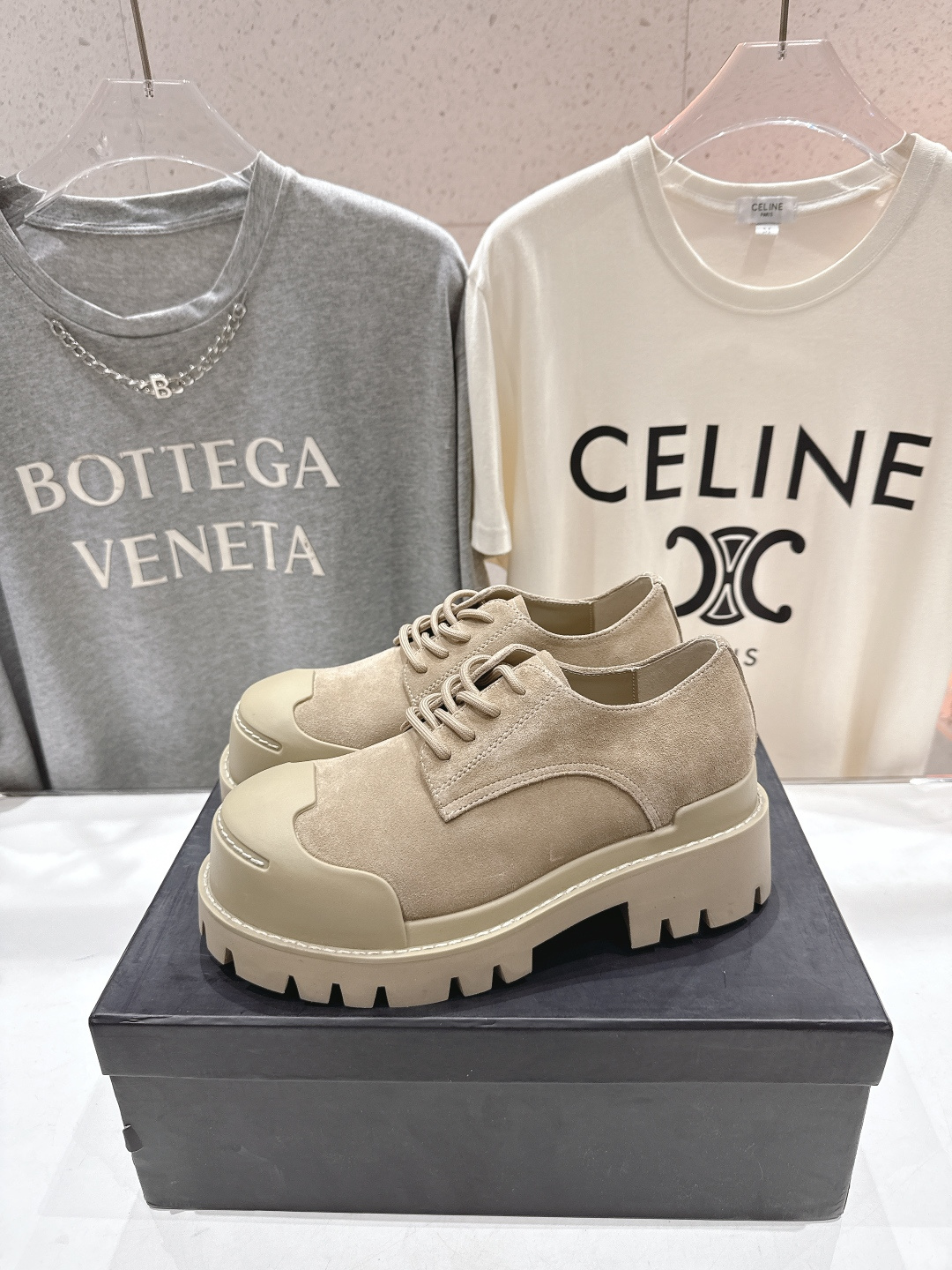 高版本出厂 BALENCIAG*/巴黎世家F046 2026ss新款大头皮鞋得比鞋乐福鞋TRACTOR大