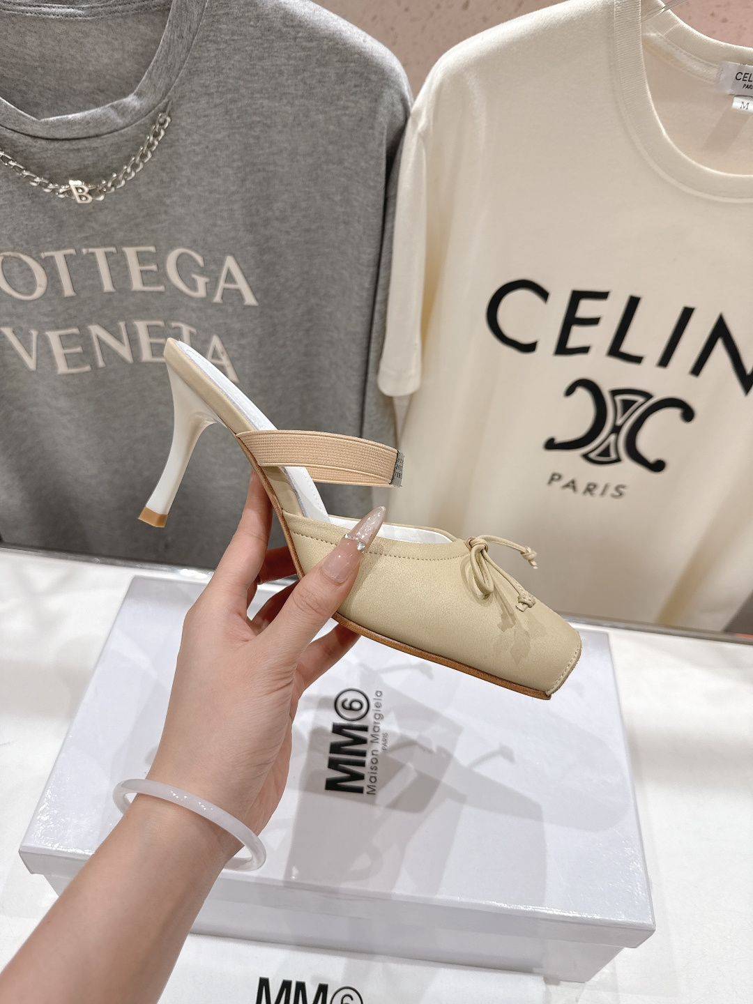 高版本出厂 MM6马吉拉2026ss春夏新品最近超级🔥的一脚蹬懒人鞋高跟鞋拖鞋芭蕾舞鞋舒适度不用说 肯定