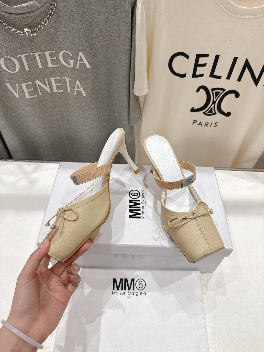 高版本出厂 MM6马吉拉2026ss春夏新品最近超级🔥的一脚蹬懒人鞋高跟鞋拖鞋芭蕾舞鞋舒适度不用说 肯定