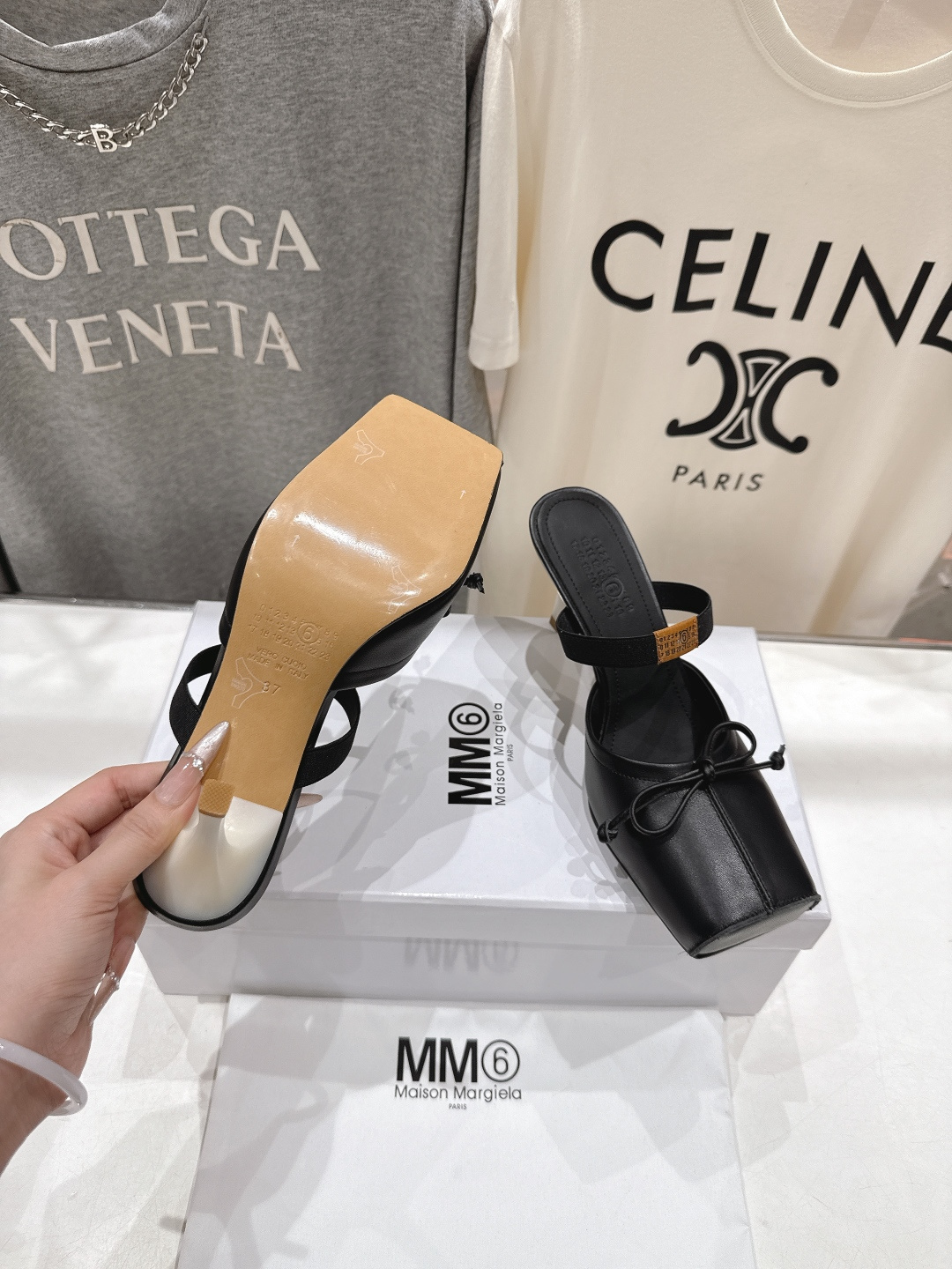 高版本出厂 MM6马吉拉2026ss春夏新品最近超级🔥的一脚蹬懒人鞋高跟鞋拖鞋芭蕾舞鞋舒适度不用说 肯定