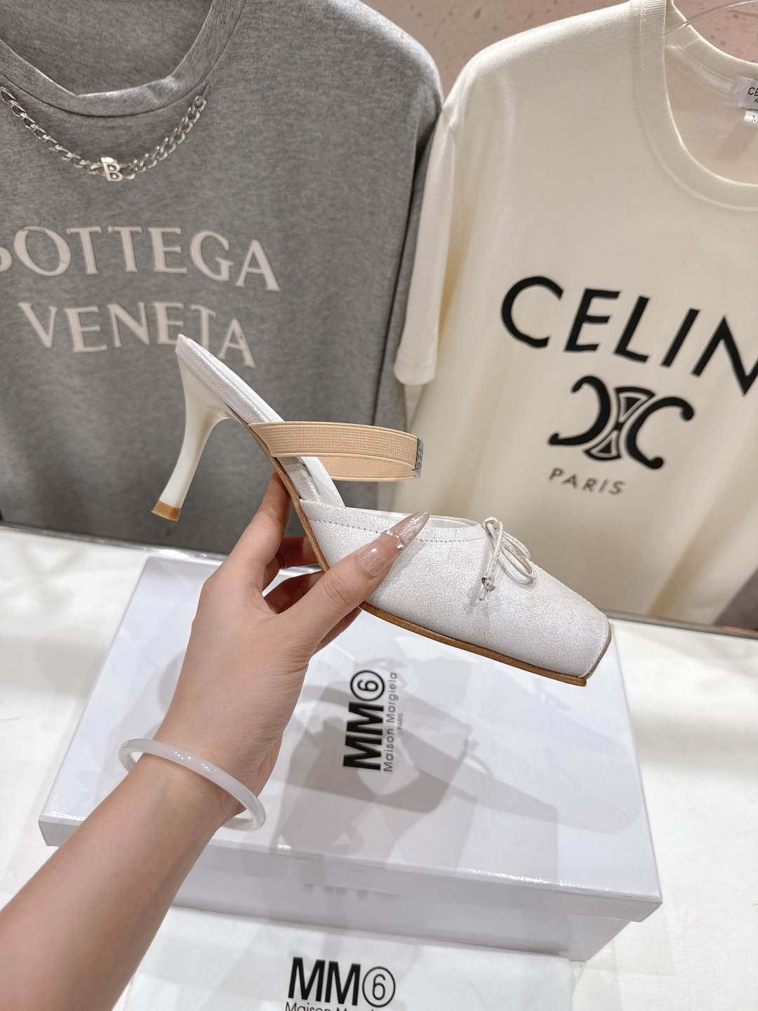 高版本出厂 MM6马吉拉2026ss春夏新品最近超级🔥的一脚蹬懒人鞋高跟鞋拖鞋芭蕾舞鞋舒适度不用说 肯定