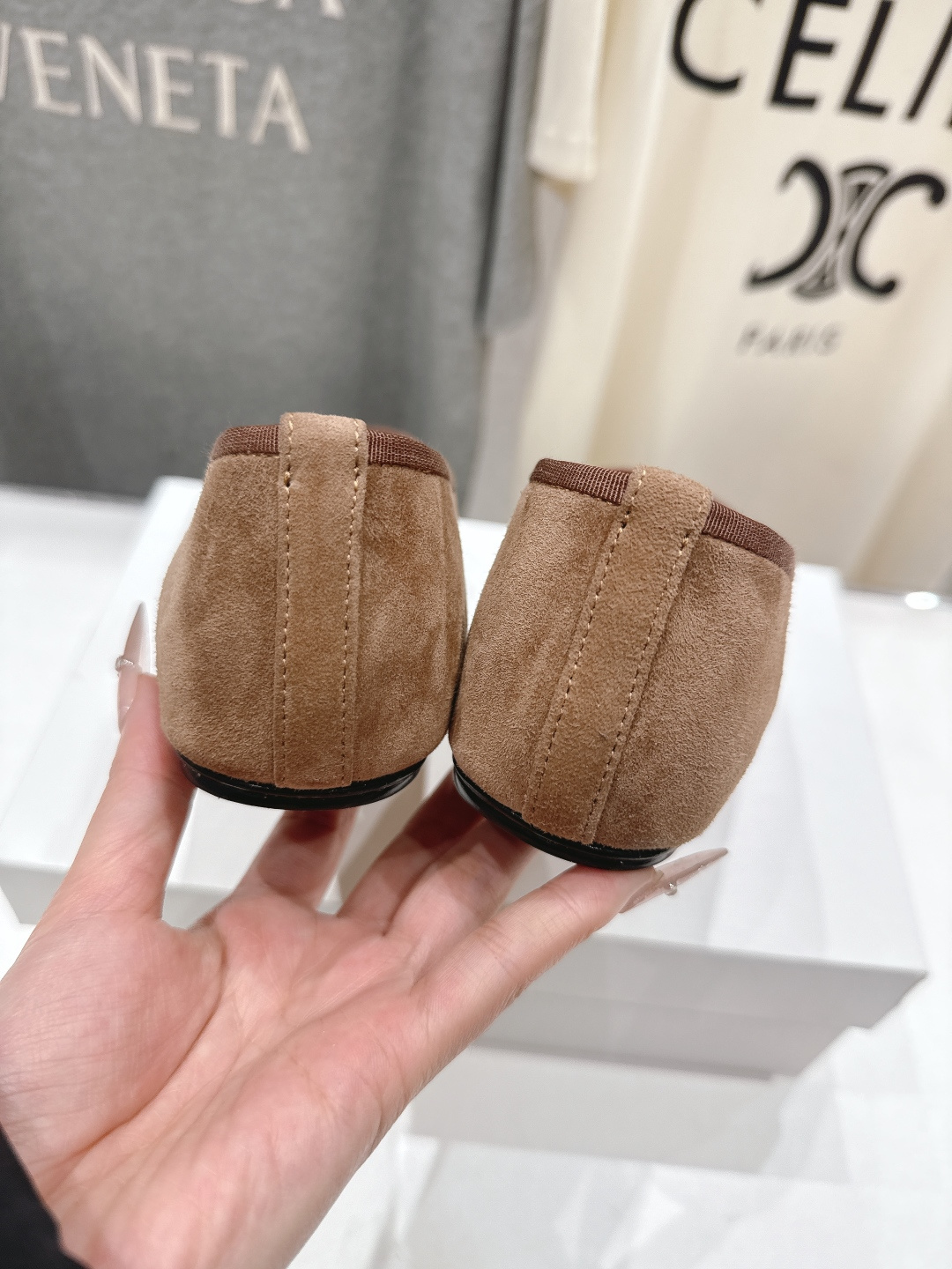 高版本出厂 the row 2026ss春夏走秀爆款小方头平底鞋玛丽珍休闲鞋单鞋非常舒服的平底鞋，极简设