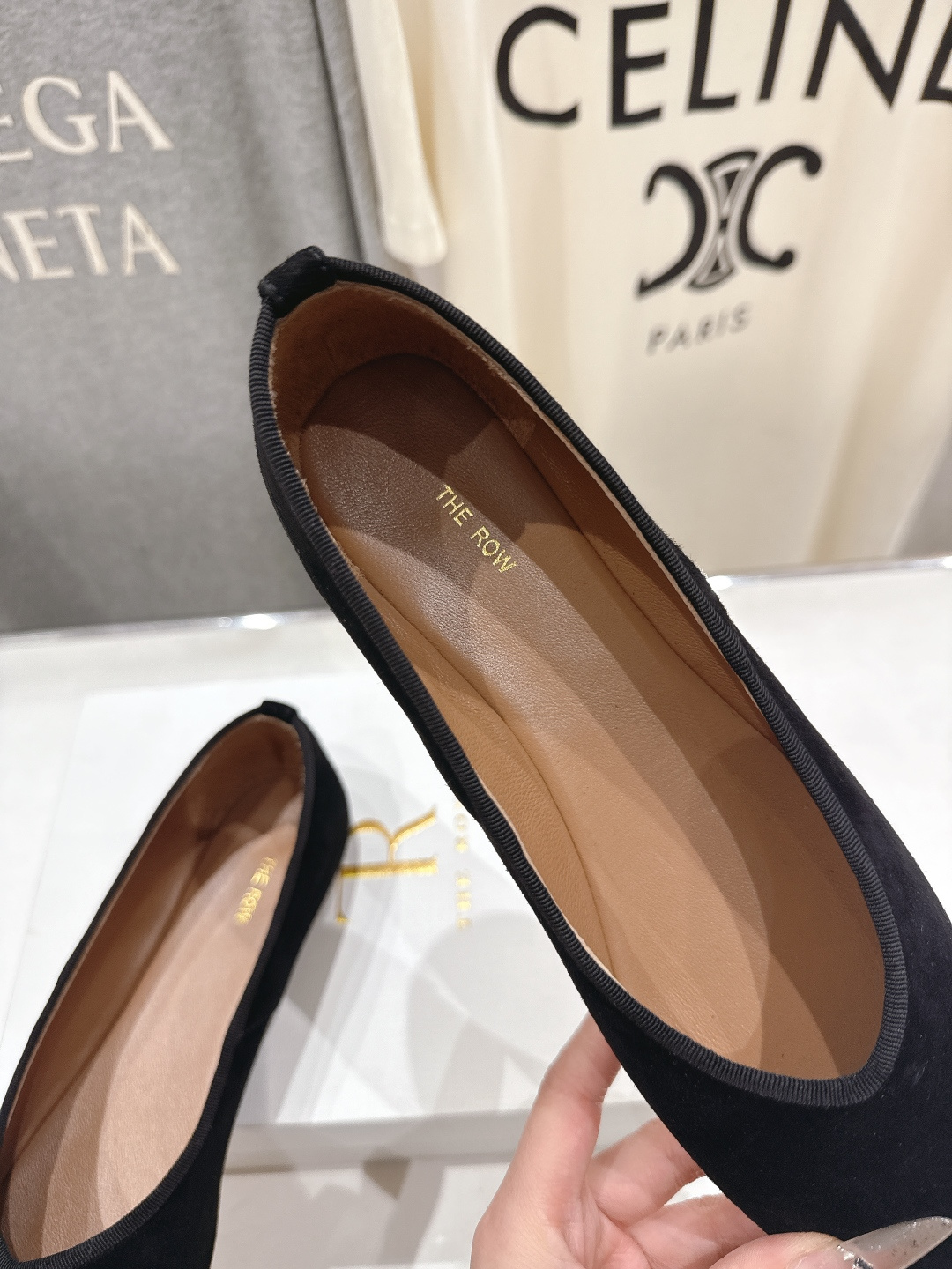 高版本出厂 the row 2026ss春夏走秀爆款小方头平底鞋玛丽珍休闲鞋单鞋非常舒服的平底鞋，极简设