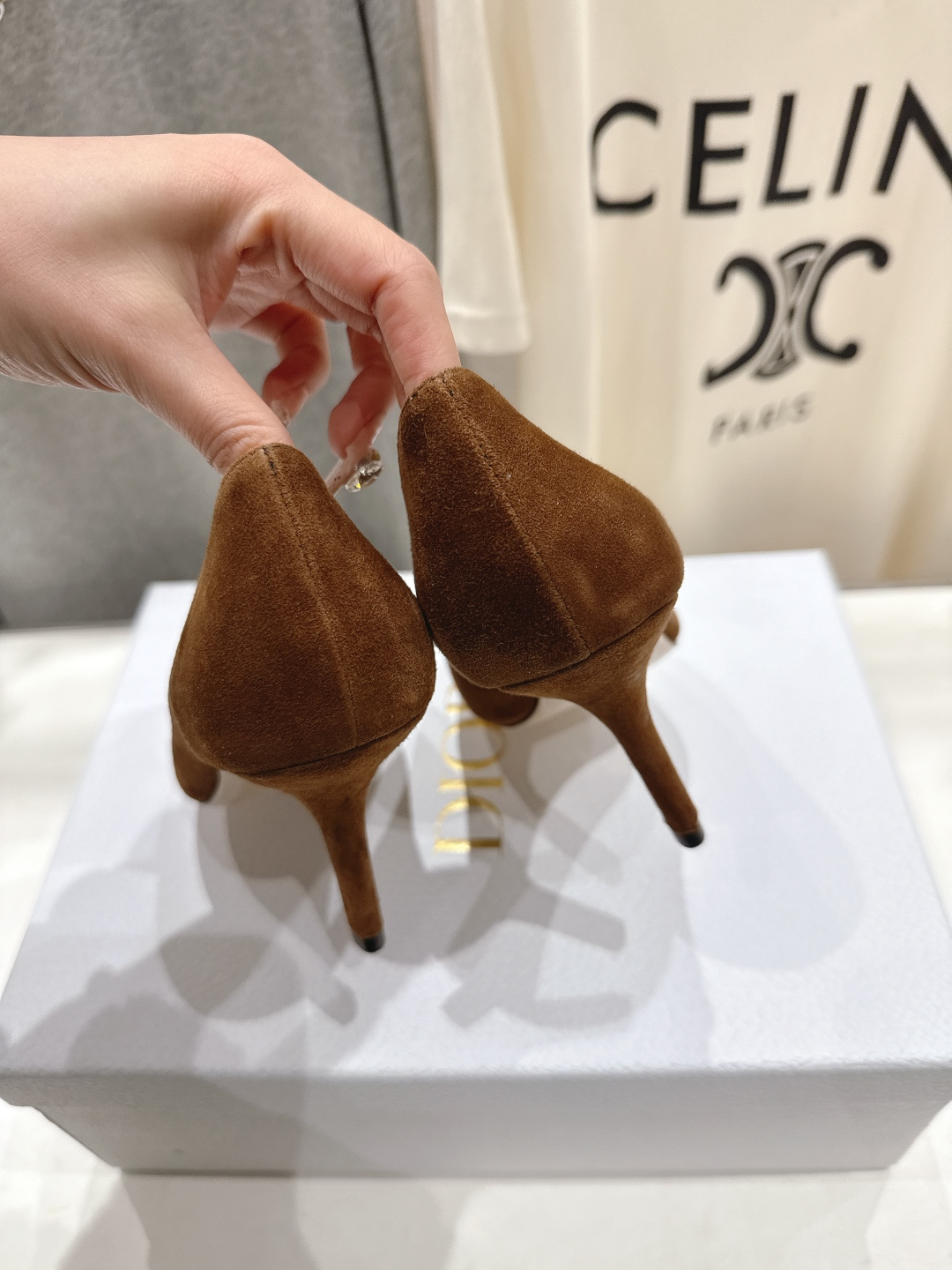 高版本出厂 DIOR*迪奥F031 D家2026ss新款尖头高跟鞋时装鞋！顶级版本～超美的脚踝扣上脚超仙