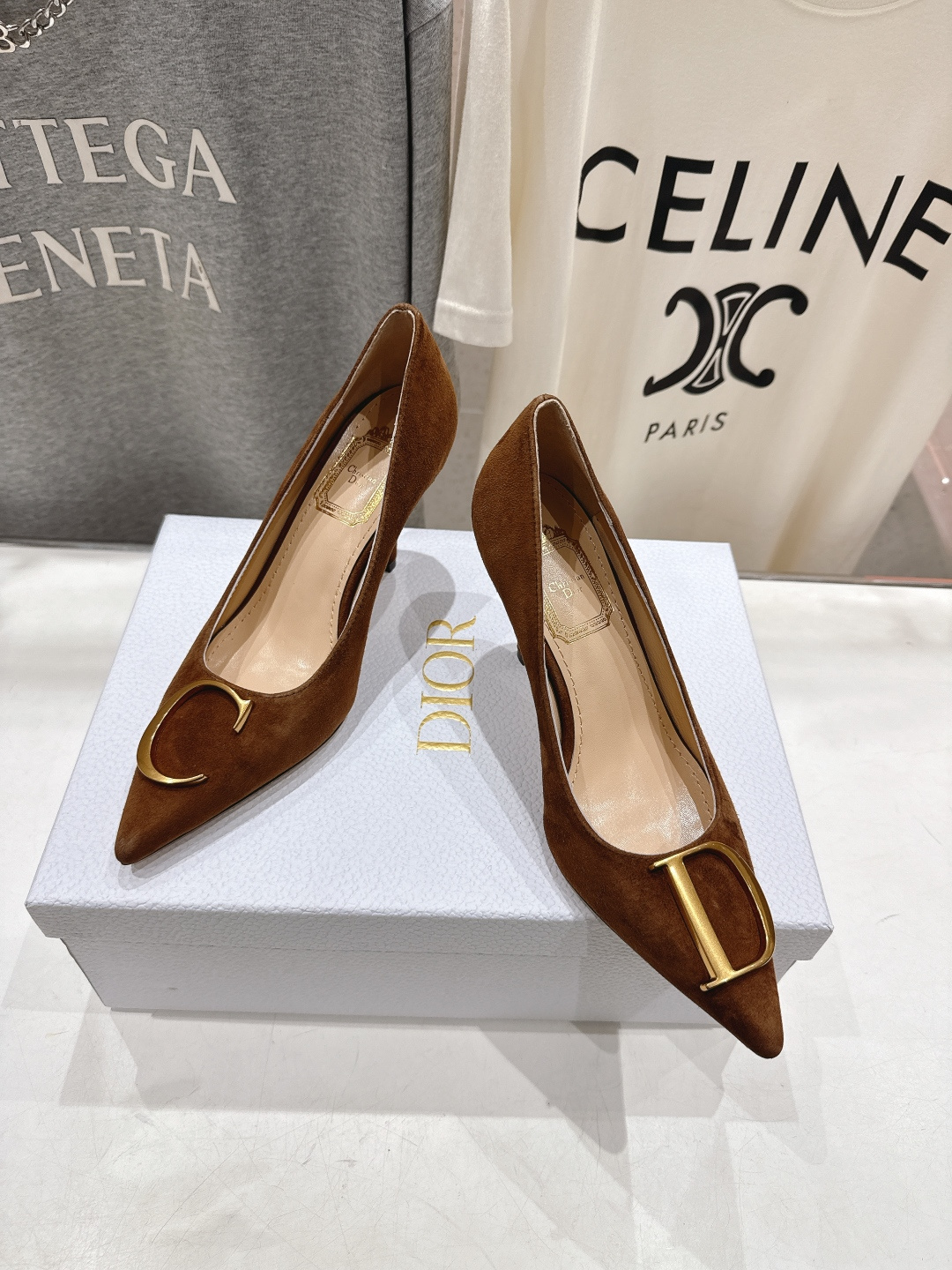 高版本出厂 DIOR*迪奥F031 D家2026ss新款尖头高跟鞋时装鞋！顶级版本～超美的脚踝扣上脚超仙