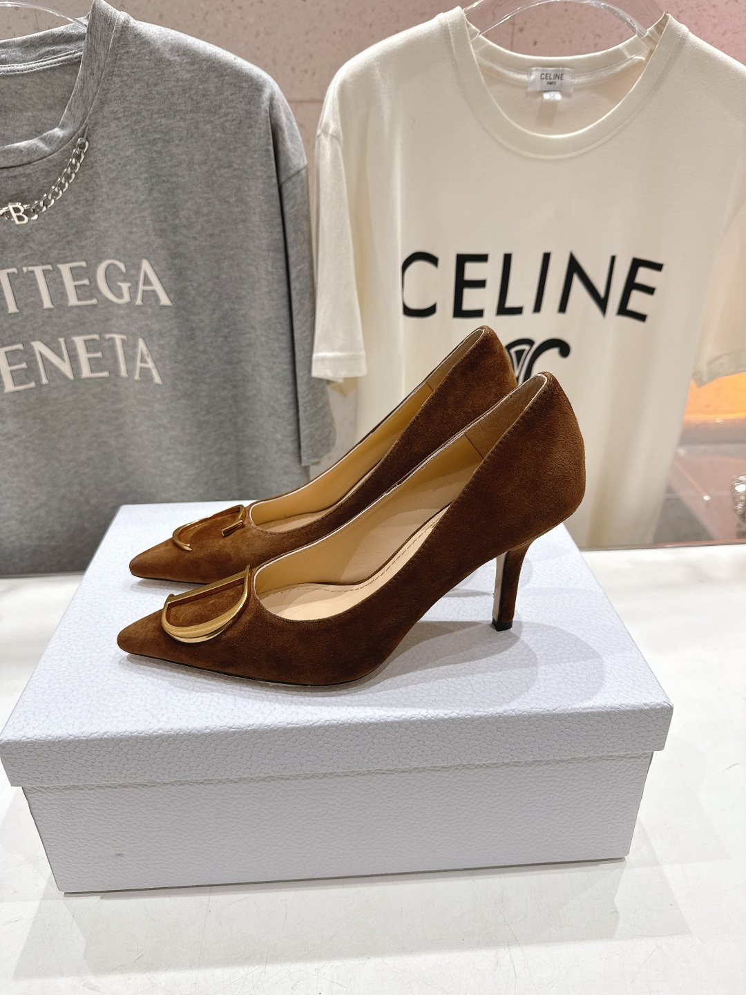 高版本出厂 DIOR*迪奥F031 D家2026ss新款尖头高跟鞋时装鞋！顶级版本～超美的脚踝扣上脚超仙