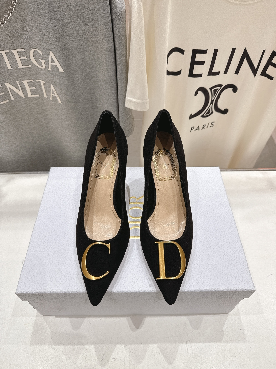 高版本出厂 DIOR*迪奥F031 D家2026ss新款尖头高跟鞋时装鞋！顶级版本～超美的脚踝扣上脚超仙