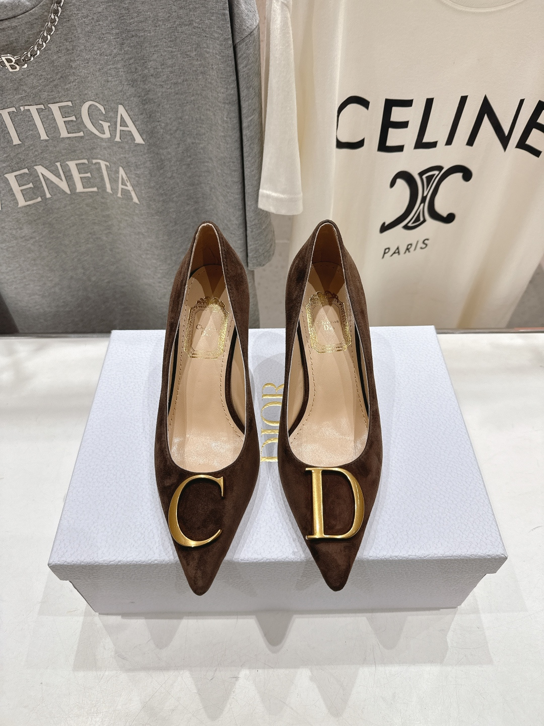 高版本出厂 DIOR*迪奥F031 D家2026ss新款尖头高跟鞋时装鞋！顶级版本～超美的脚踝扣上脚超仙