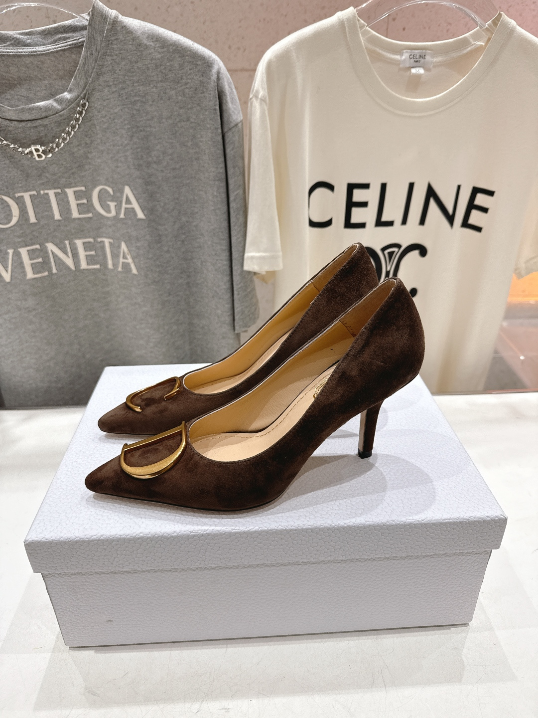 高版本出厂 DIOR*迪奥F031 D家2026ss新款尖头高跟鞋时装鞋！顶级版本～超美的脚踝扣上脚超仙