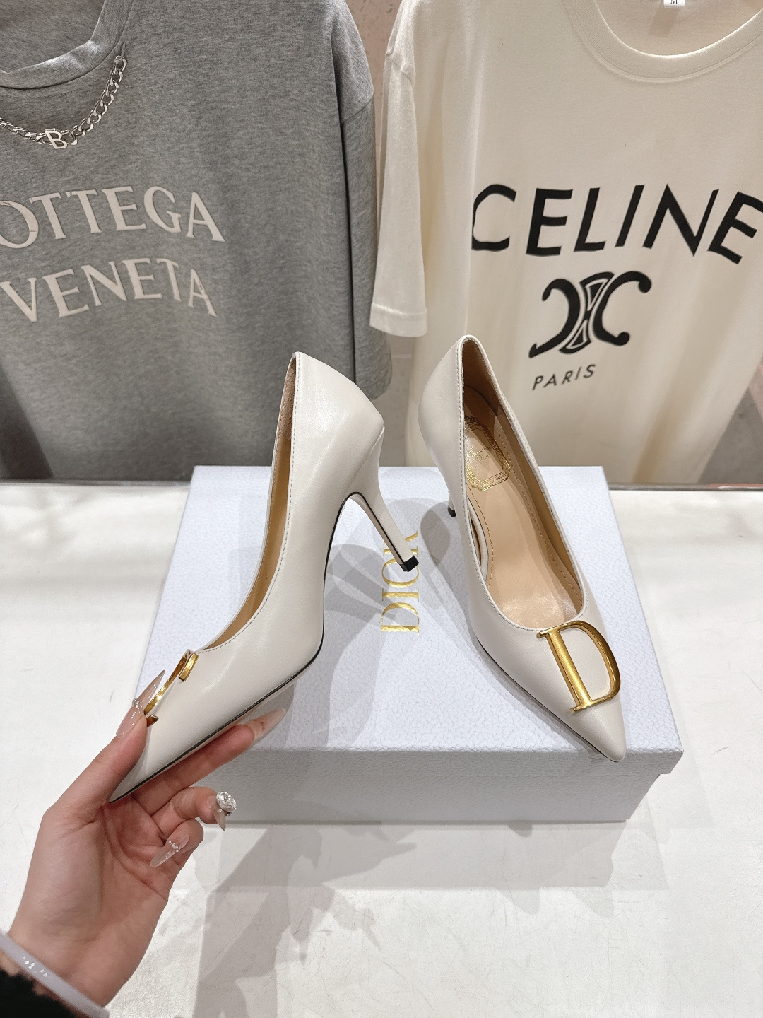 高版本出厂 DIOR*迪奥F031 D家2026ss新款尖头高跟鞋时装鞋！顶级版本～超美的脚踝扣上脚超仙